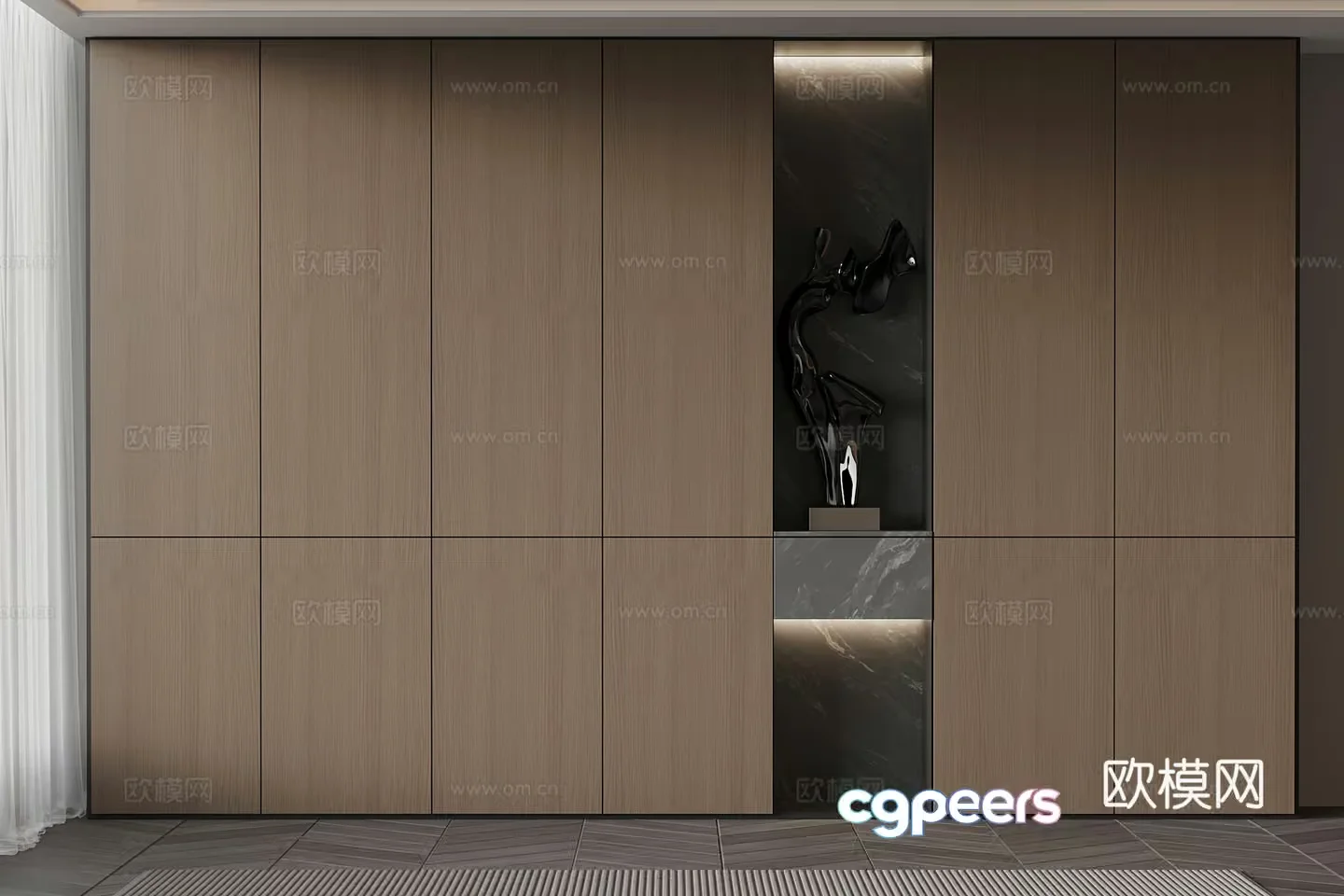 Modern Wall Decor 3D Model – 3443 – VRAY Render