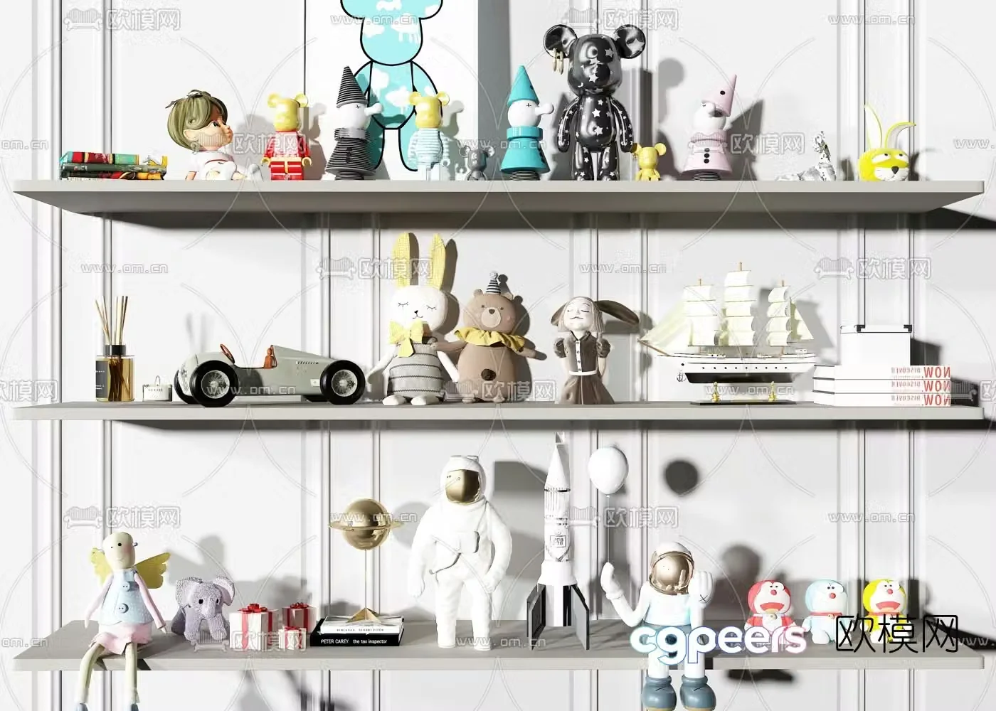 Modern children’s toys 3d model