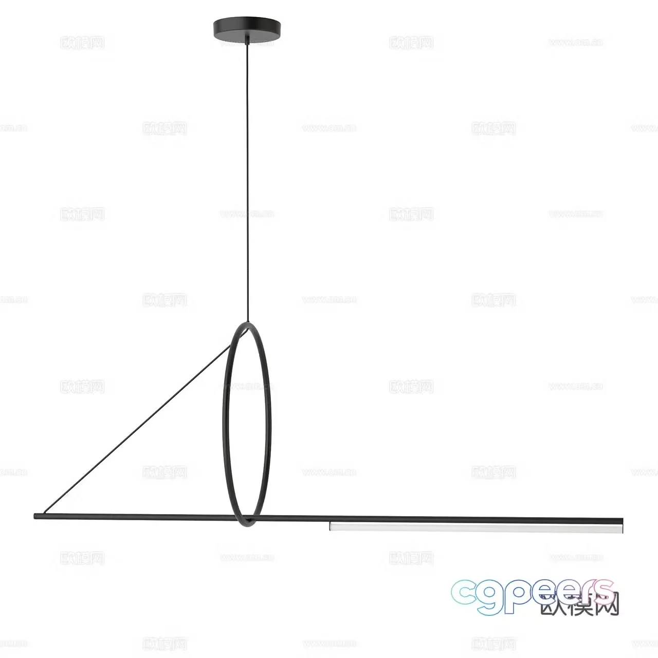 CVL modern chandelier minimalist chandelier long chandelier linear chandelier decorative chandelier 3d model