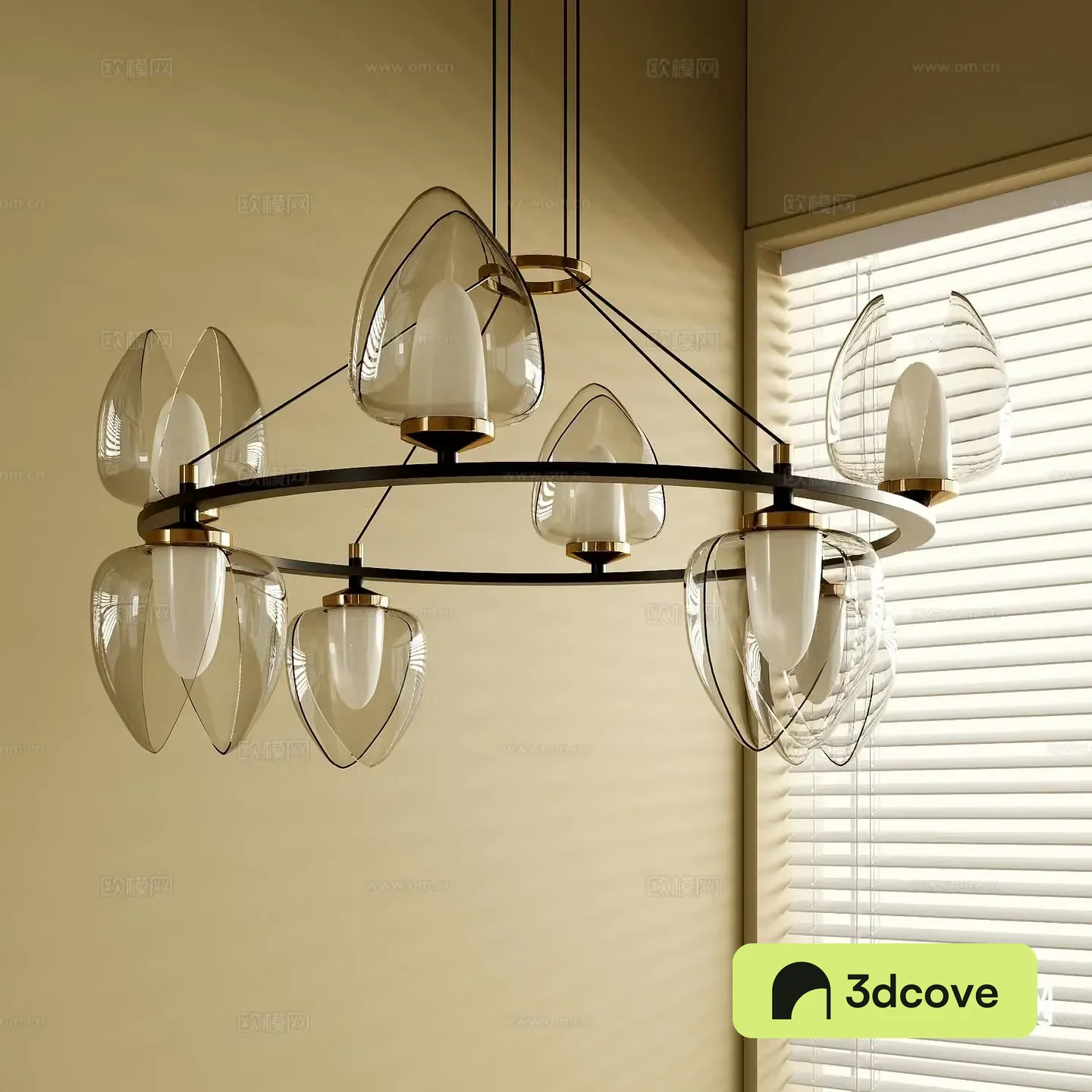 Medieval style chandelier glass chandelier