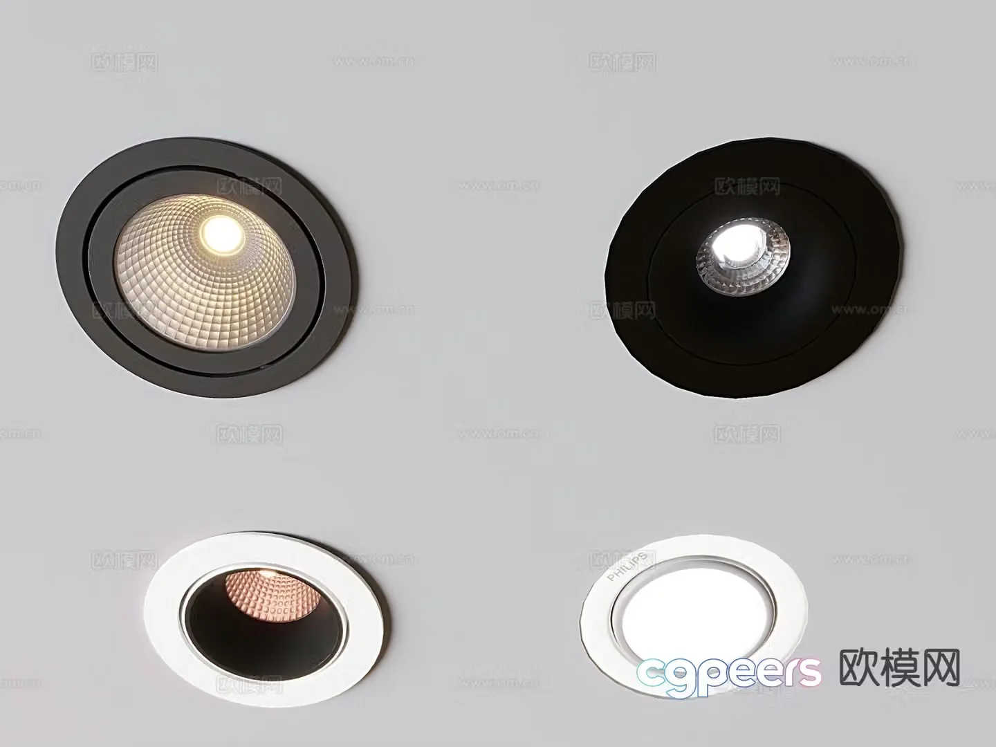 Modern downlight spotlight 3d model