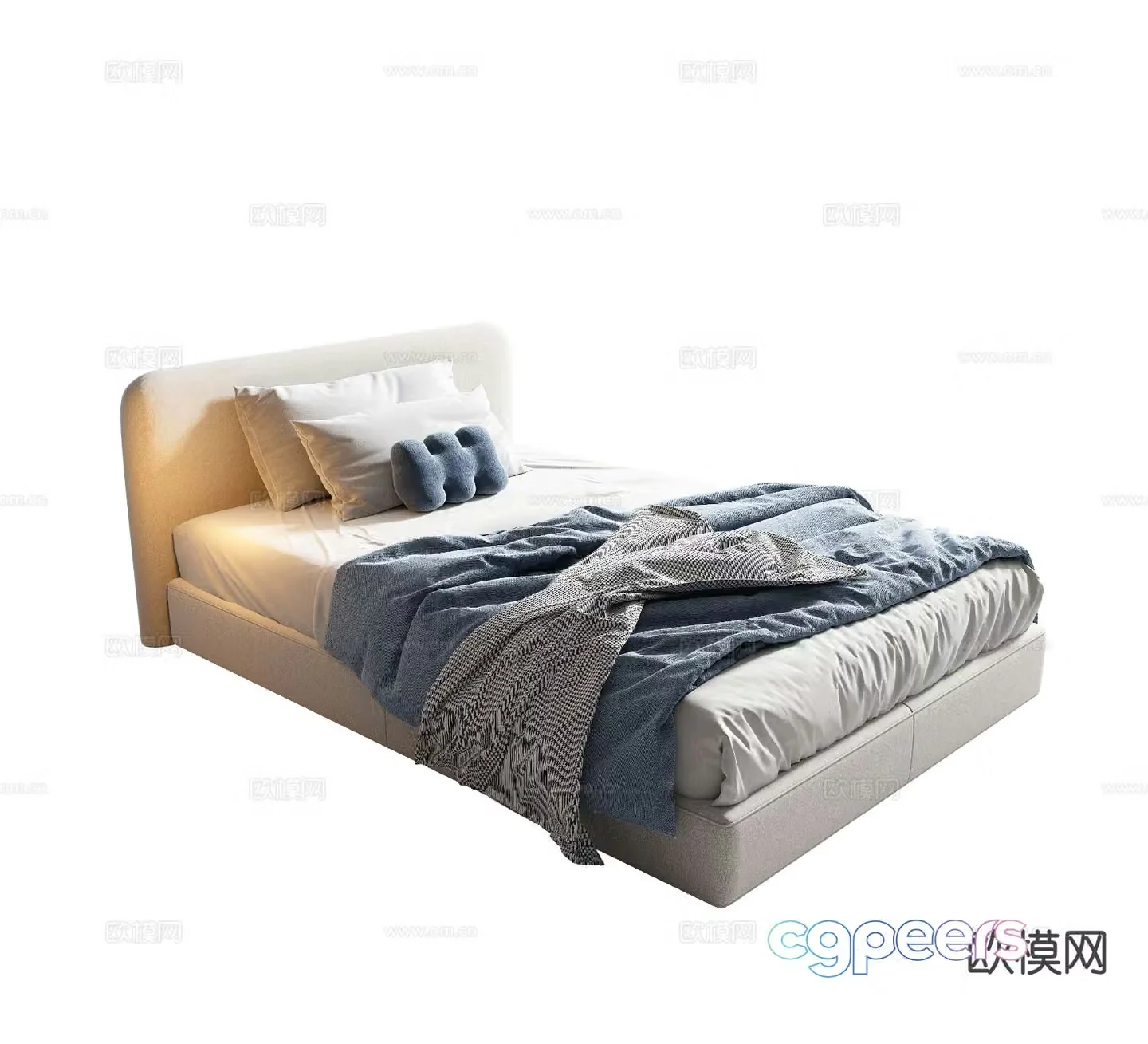Modern children’s bed 3d model