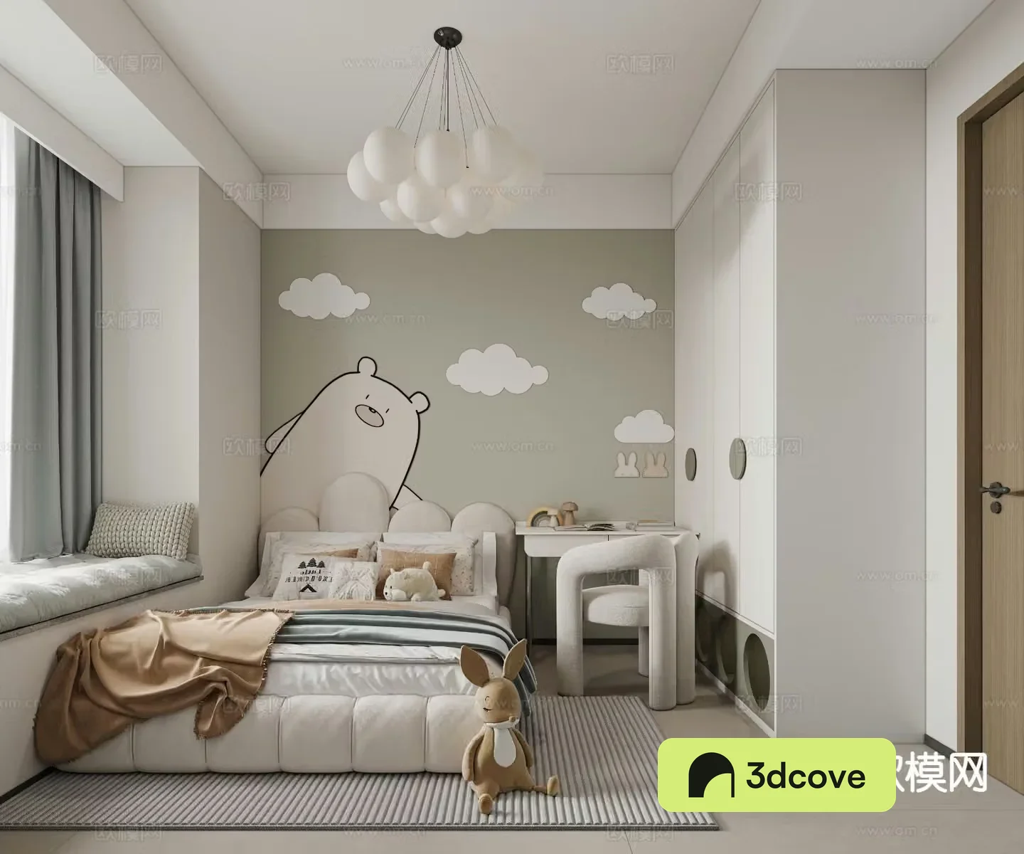 Modern children’s room boy’s room kid’s room