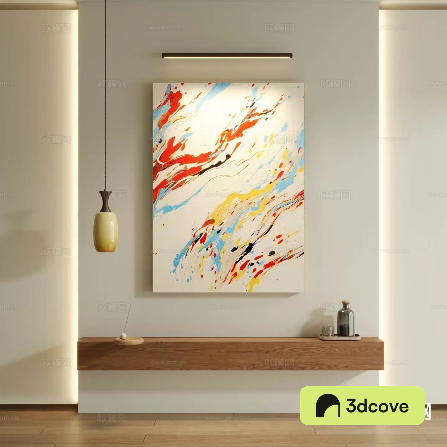 Medieval style decorative painting abstract painting