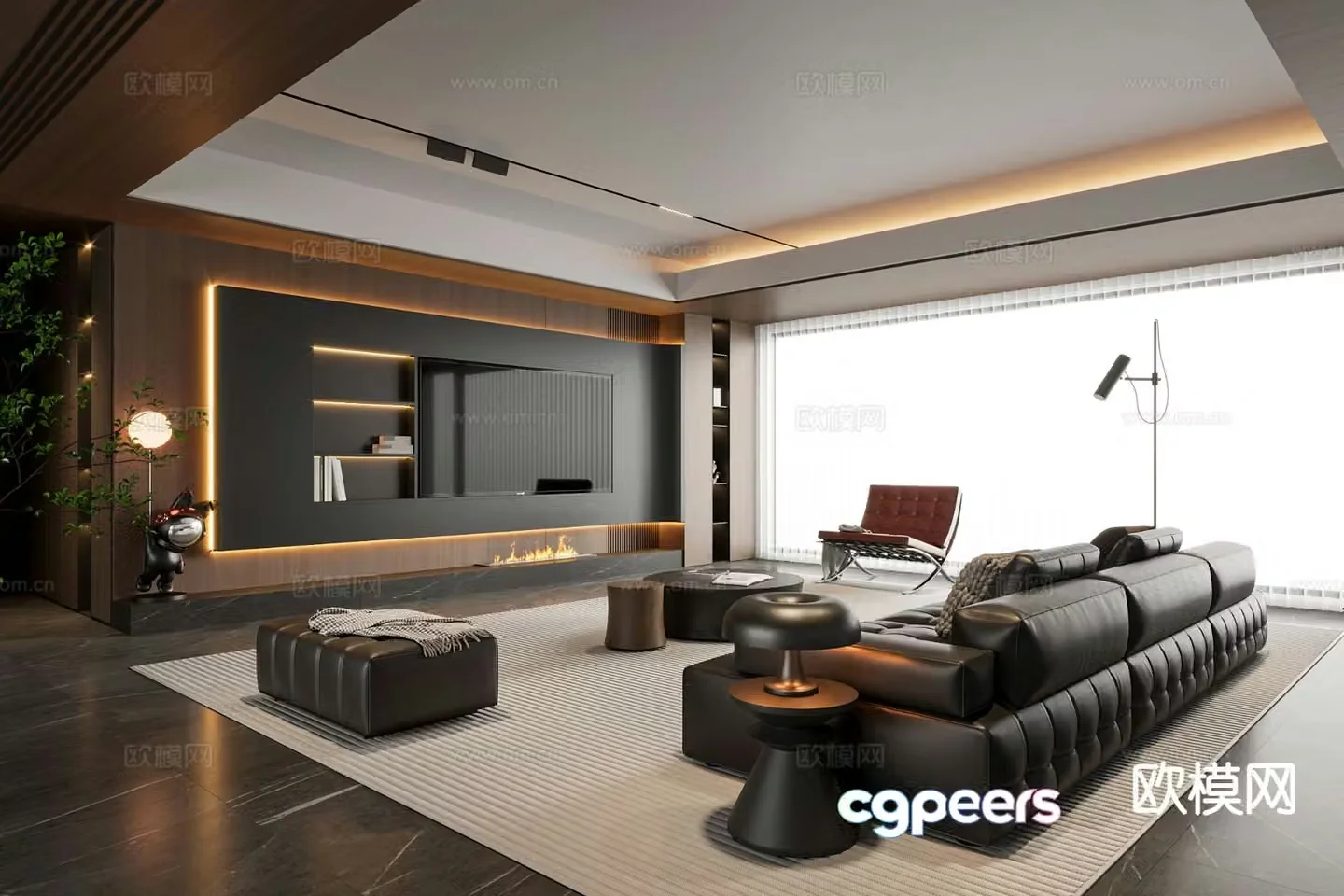 Italian living room 3d model