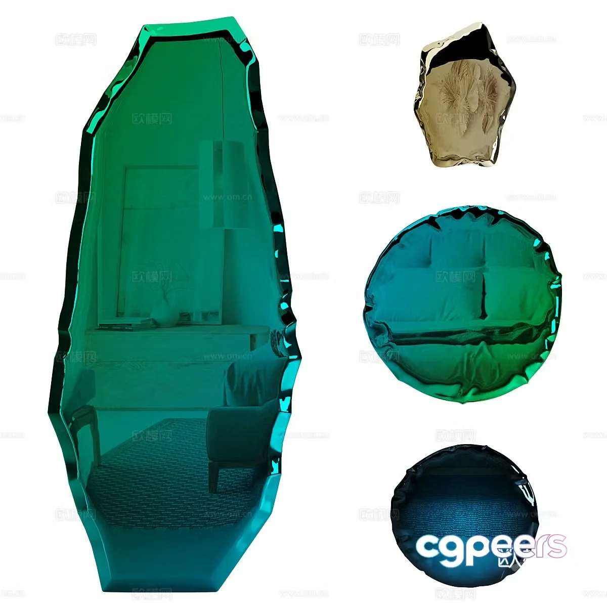 Modern Zieta – Tafla & Oko Mirror 3d Model