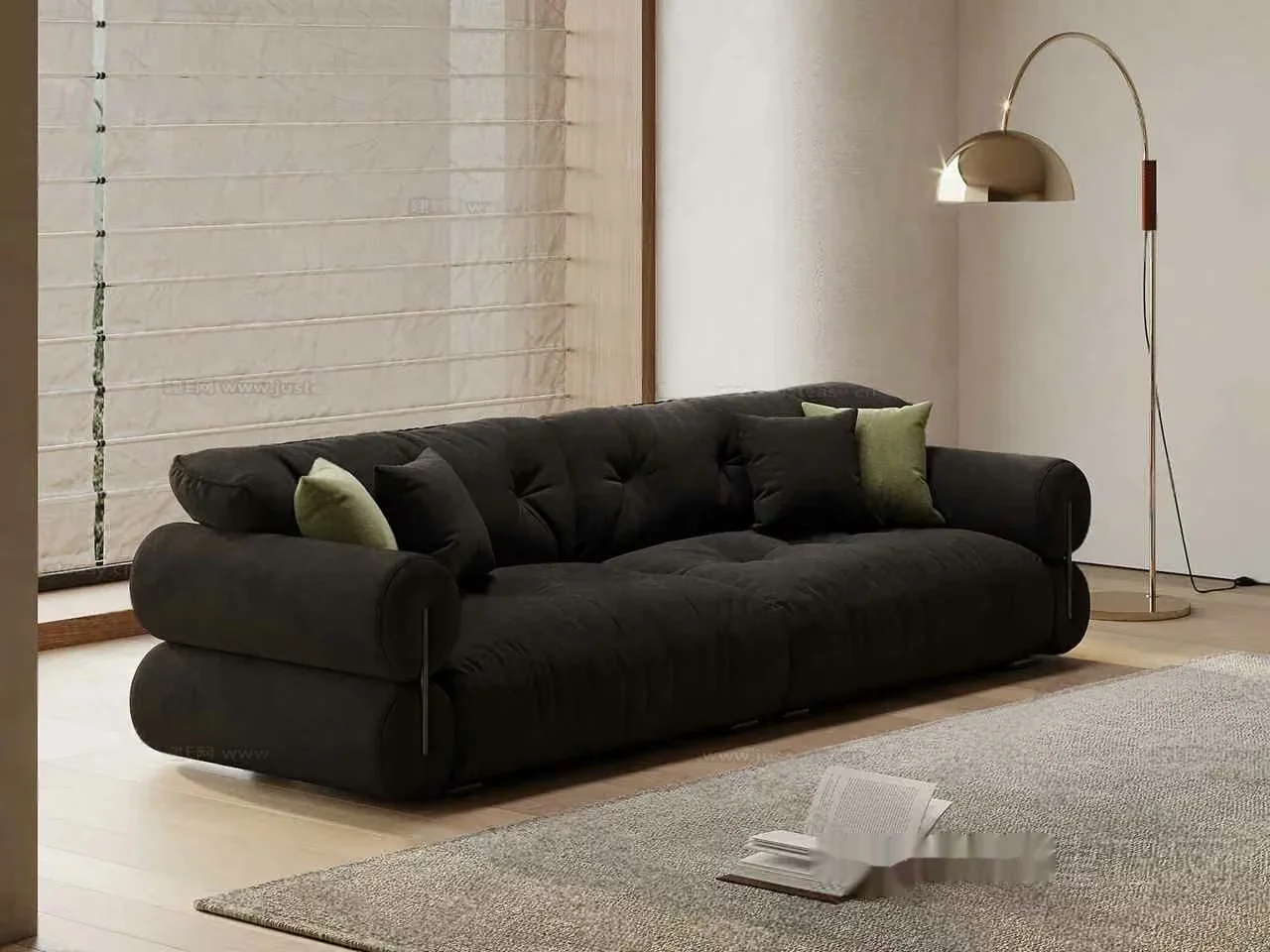 Modern Living Room 3D Model – 16742 – VRAY Render