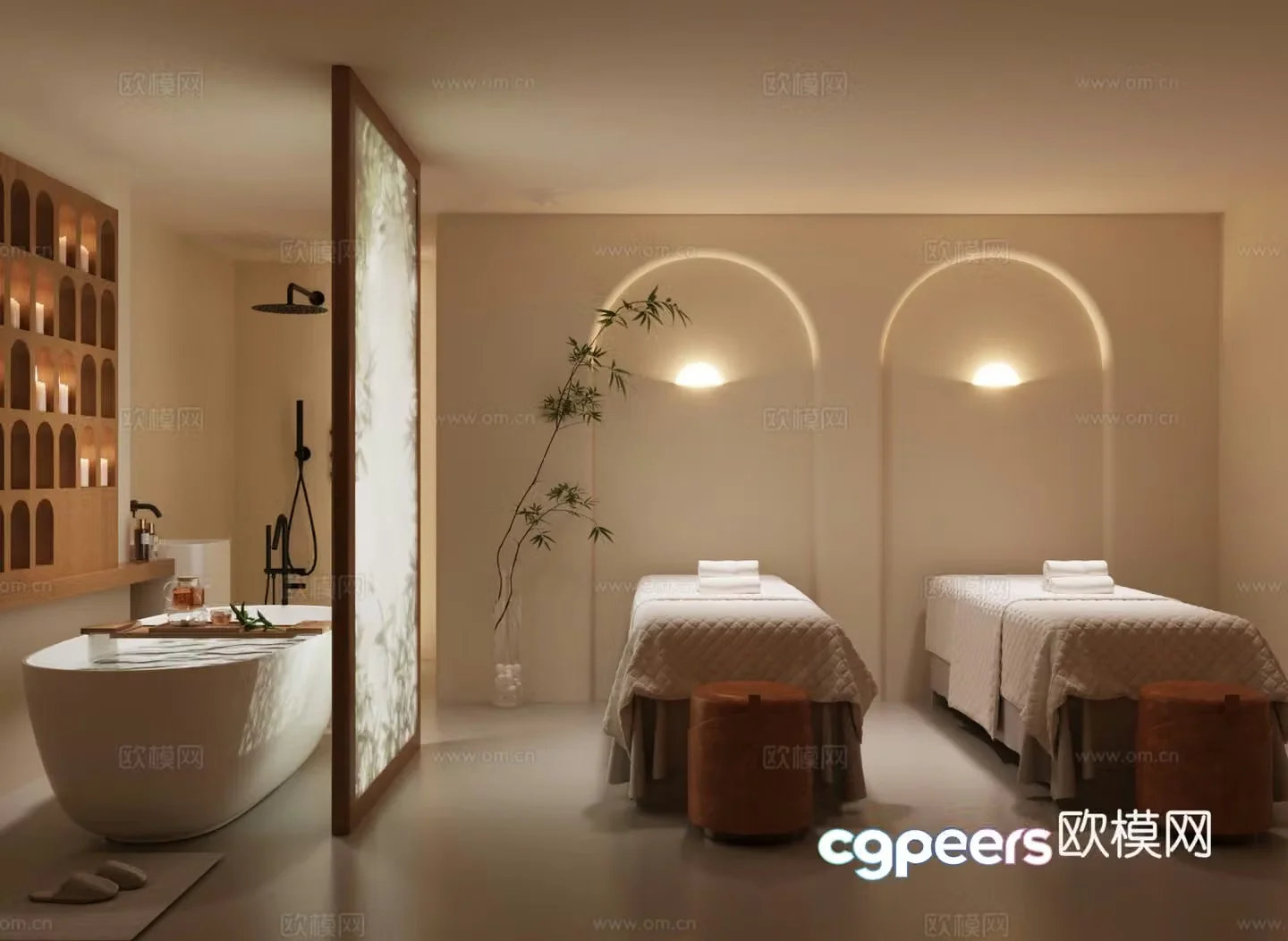 Wasabi Beauty Salon Medical Beauty Private Room SPA Nursing Room 3D Model