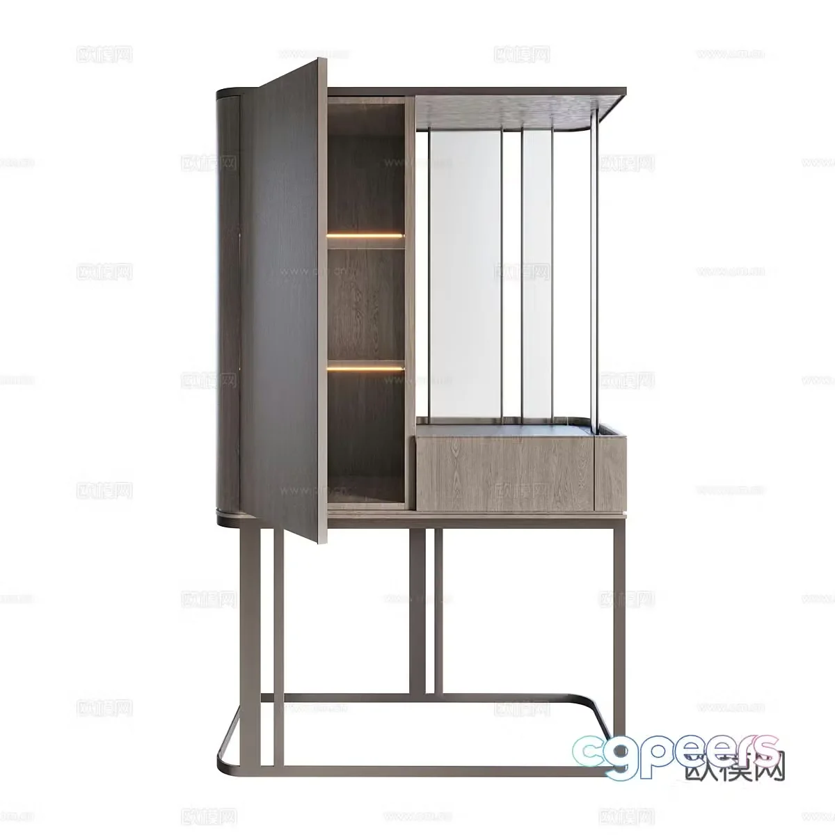 Modern Italian Hikari Giorgetti sideboard 3D model