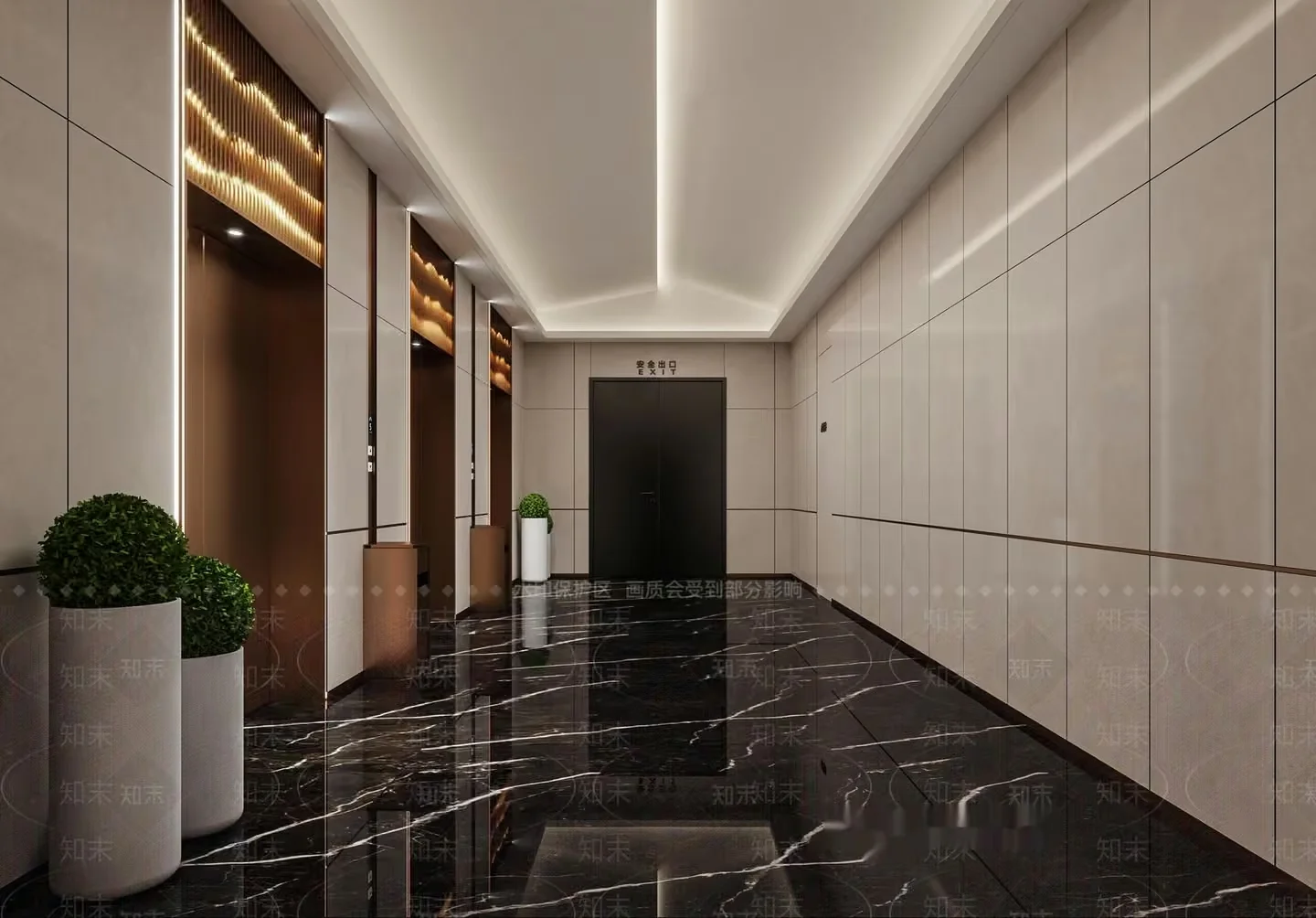Modern Marble Floor 3D Model – 13682 – VRAY Render