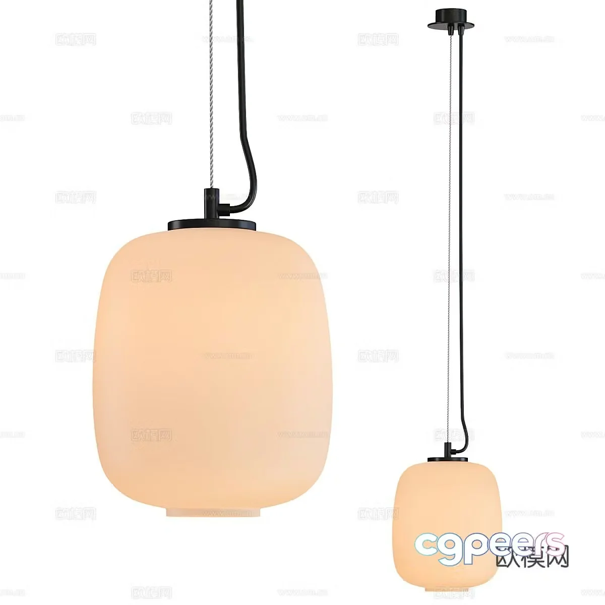 Medieval style small chandelier 3d model