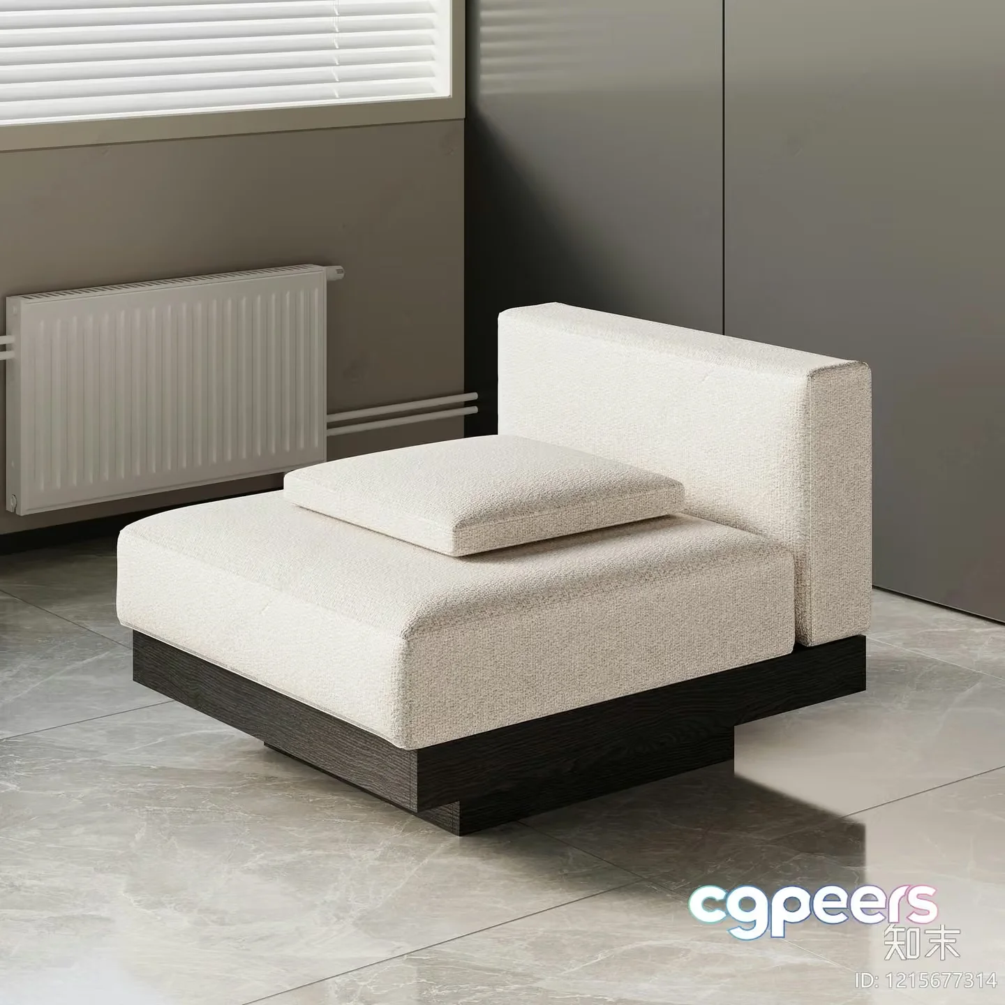 Modern Beige Chair 3D Model – 18102 – VRAY Render
