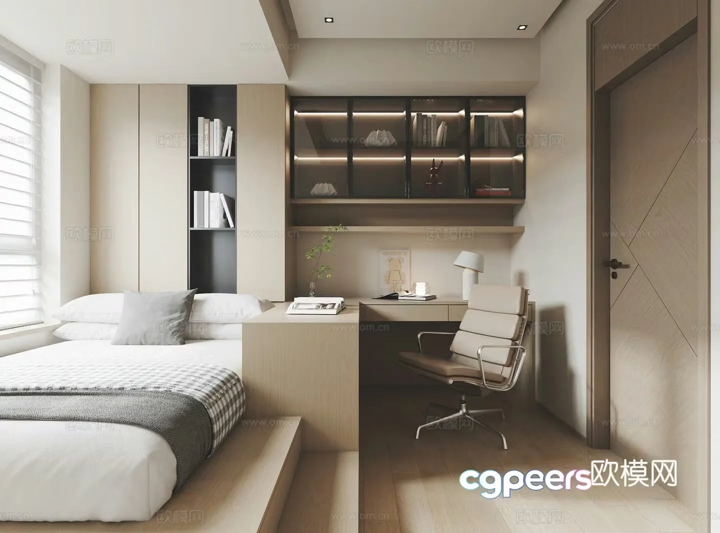 Tatami bedroom second bedroom 3D model