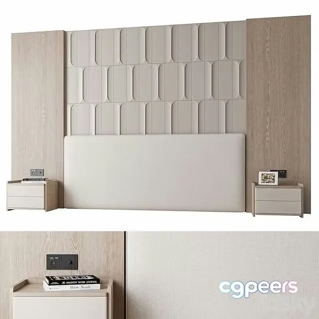 3ds Max Free – Headboard Wall 003