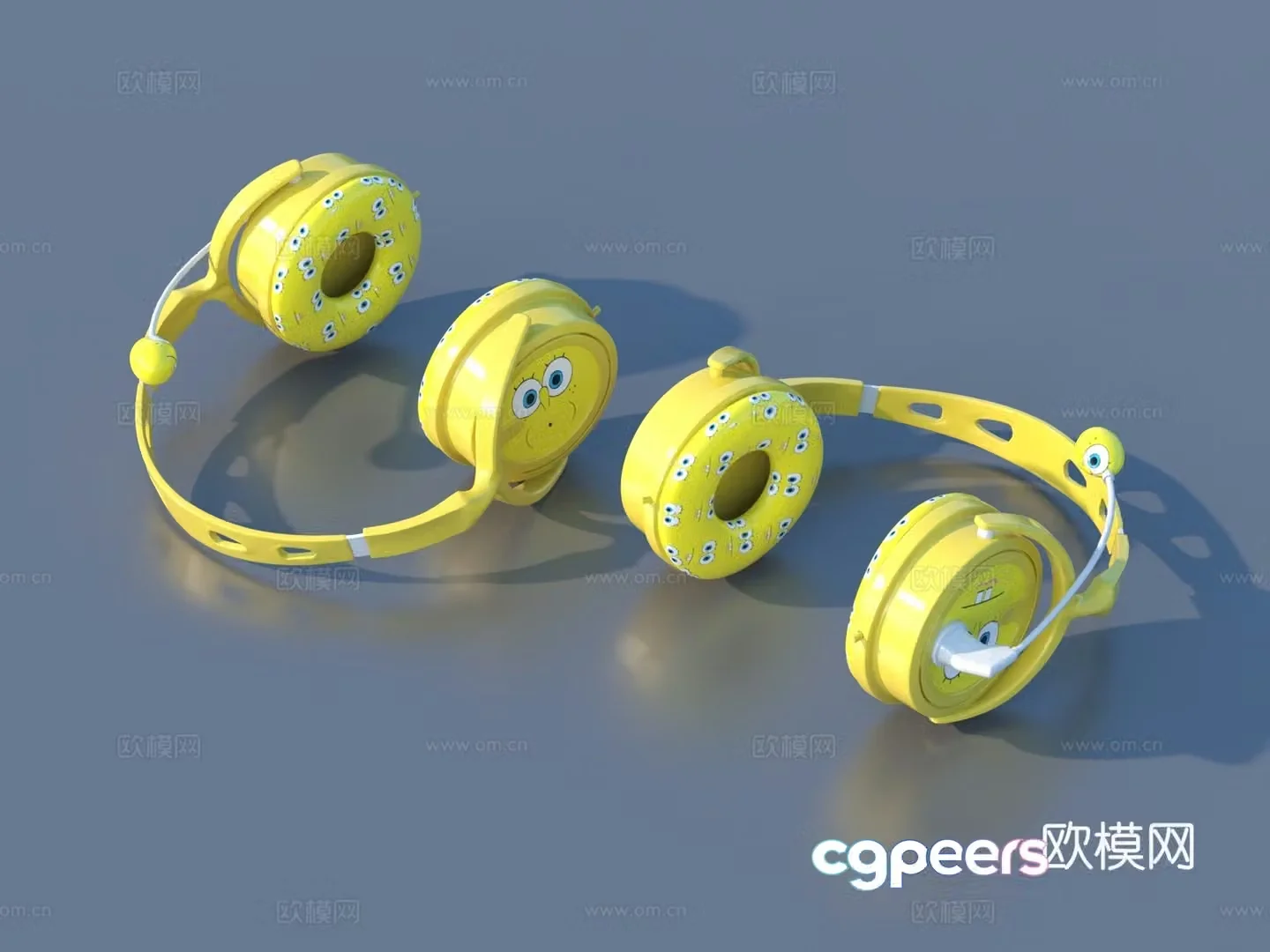 Headphones Bluetooth headphones 3d model