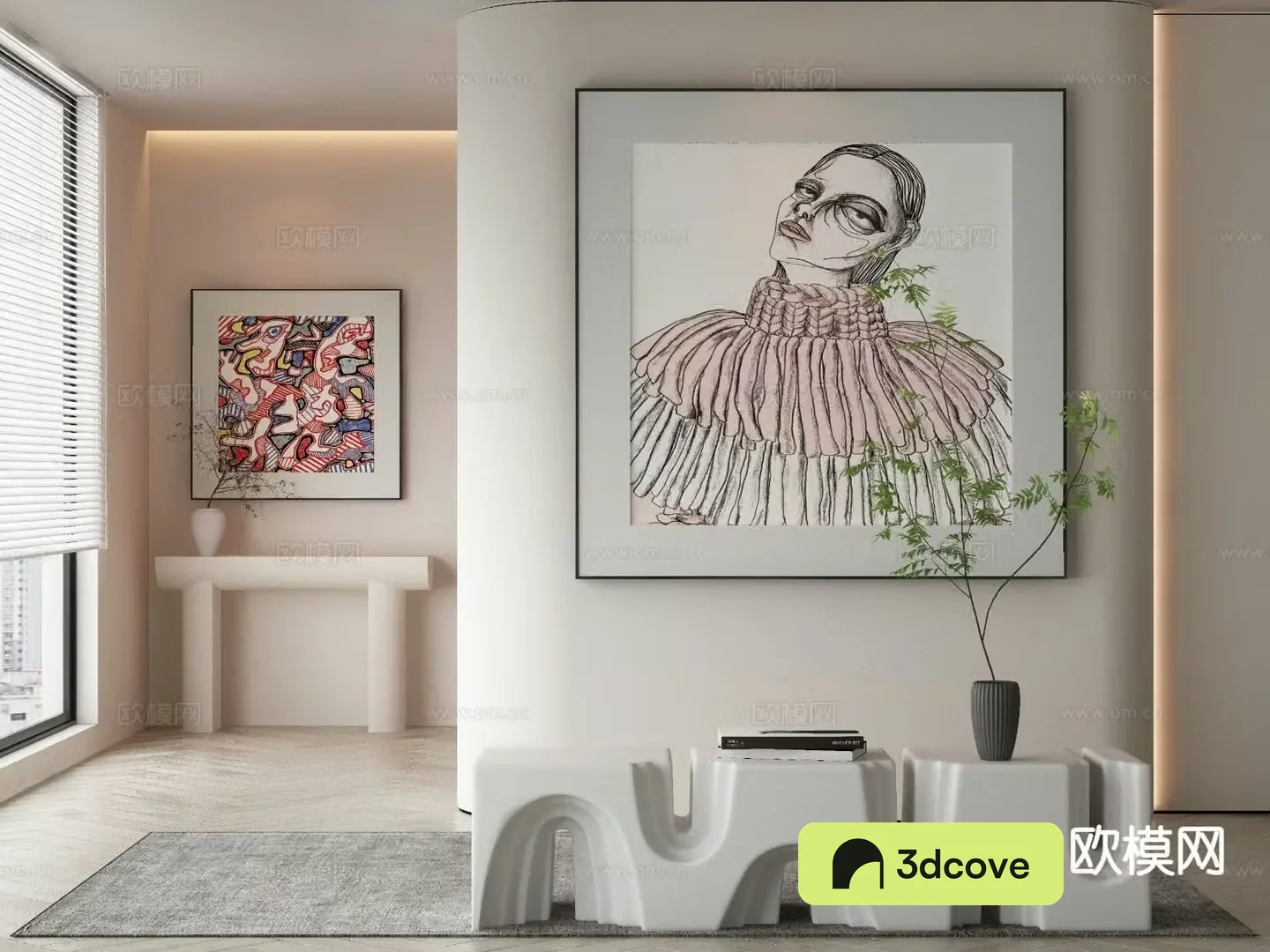Modern art painting texture painting decorative painting