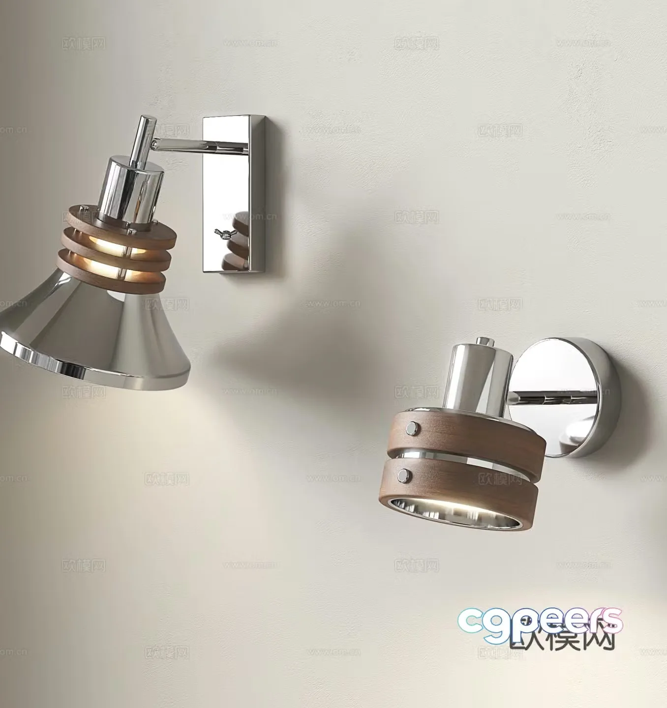 Medieval wall lamp retro wall lamp Bauhaus wall lamp 3d model