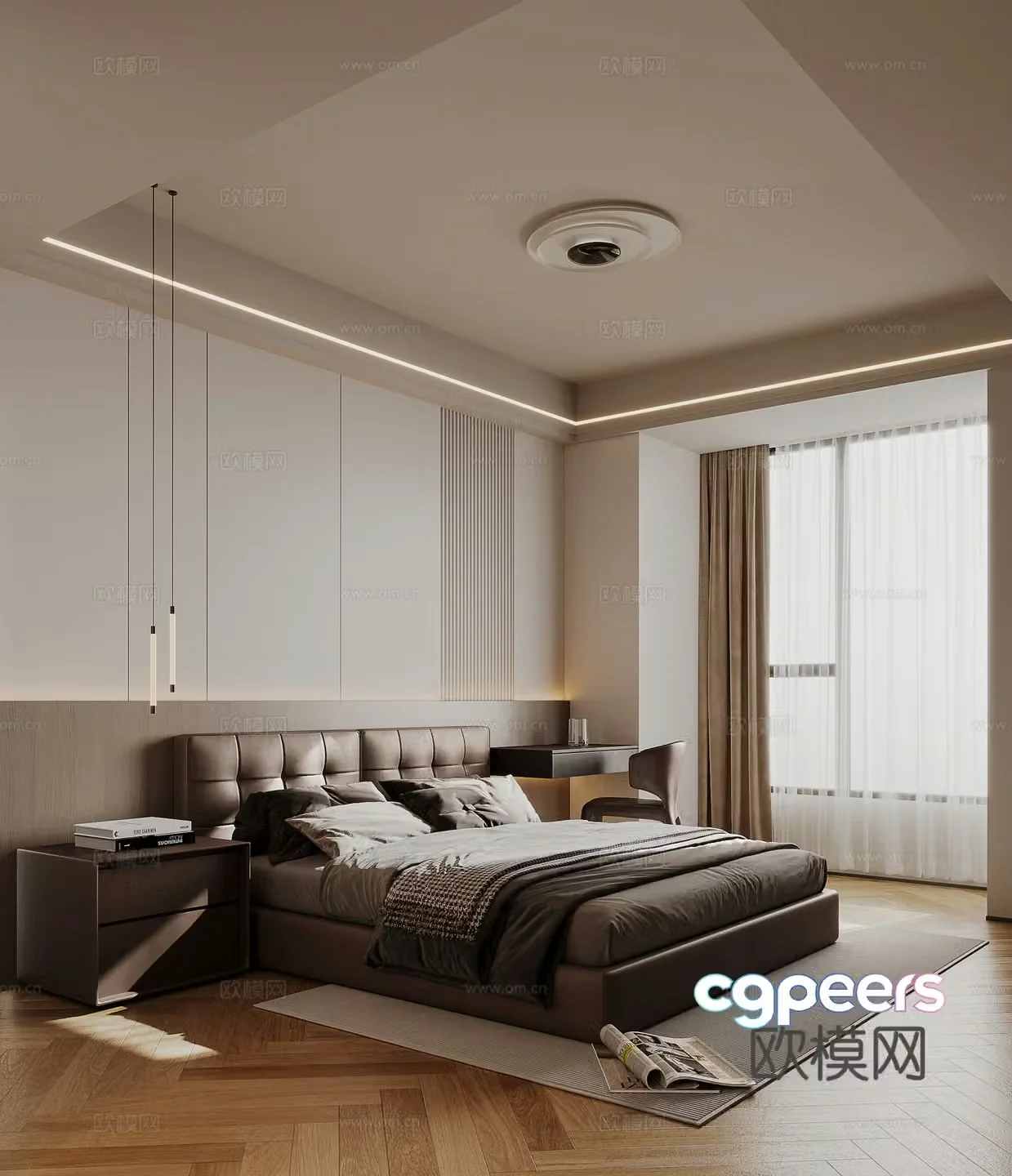 Master bedroom 3D model