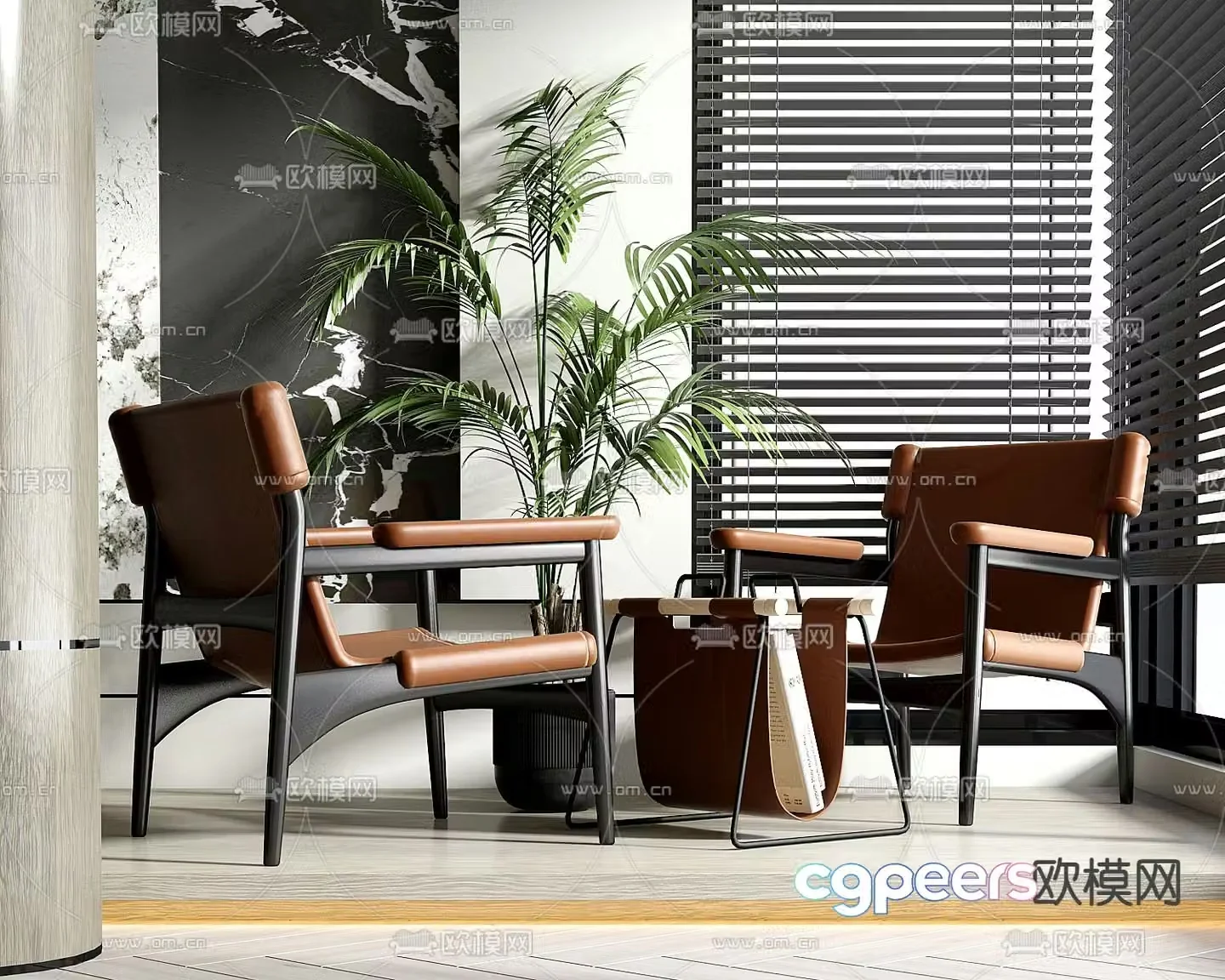 modern leisure chair chair armchair 3d model