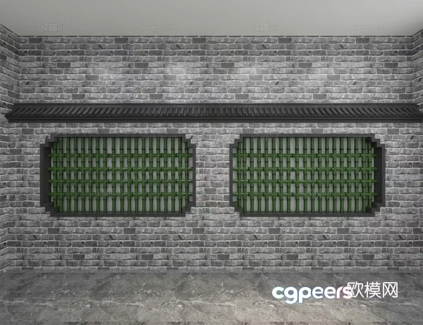 Modern background wall 3d model
