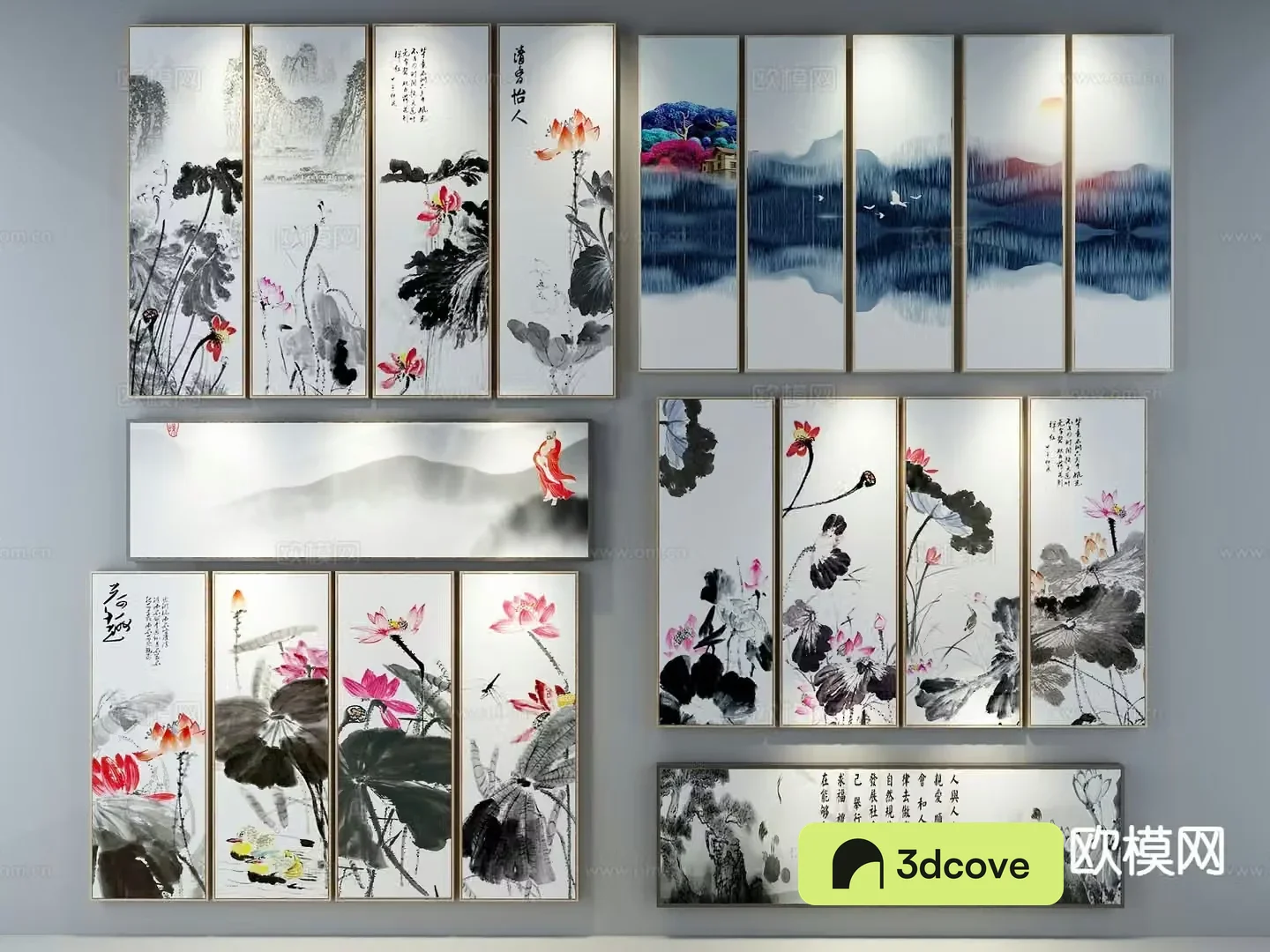 New Chinese style decorative painting ink painting hanging painting