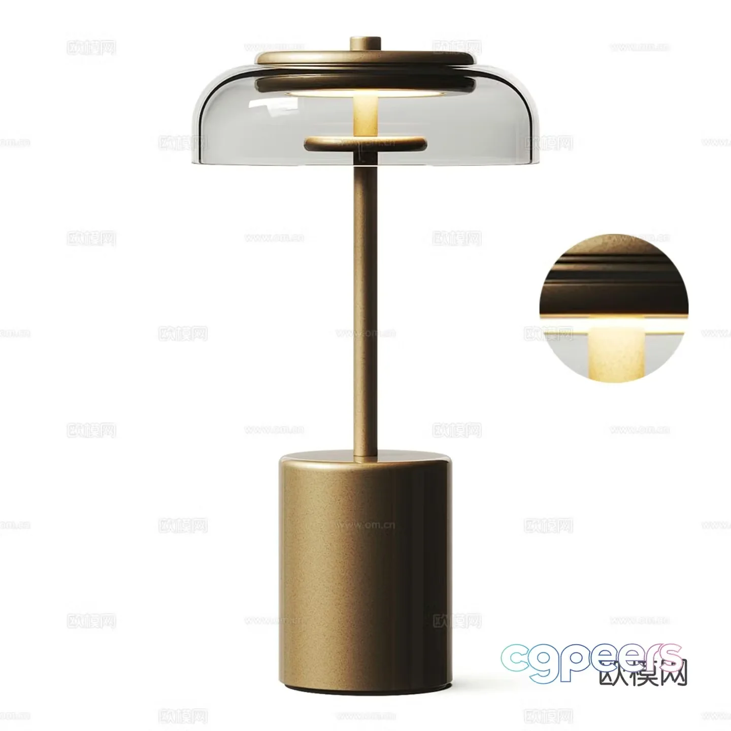 Light luxury table lamp 3D model