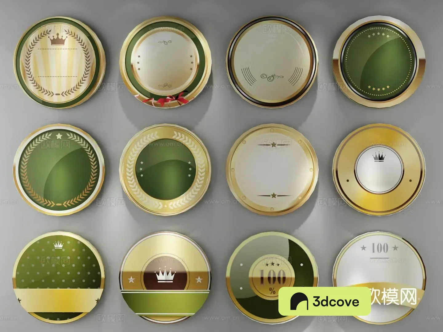 Light luxury wall decoration round hanging decoration