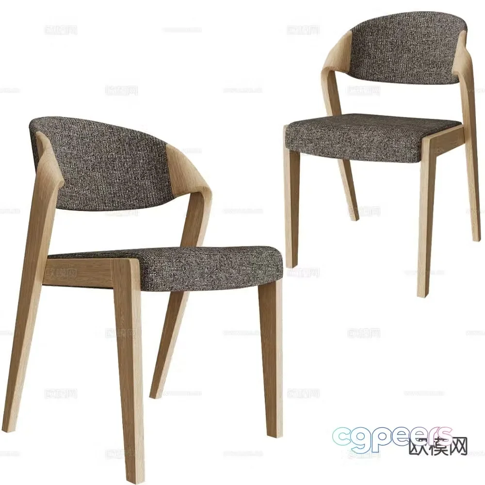 Partisan chair dining chair 3d model