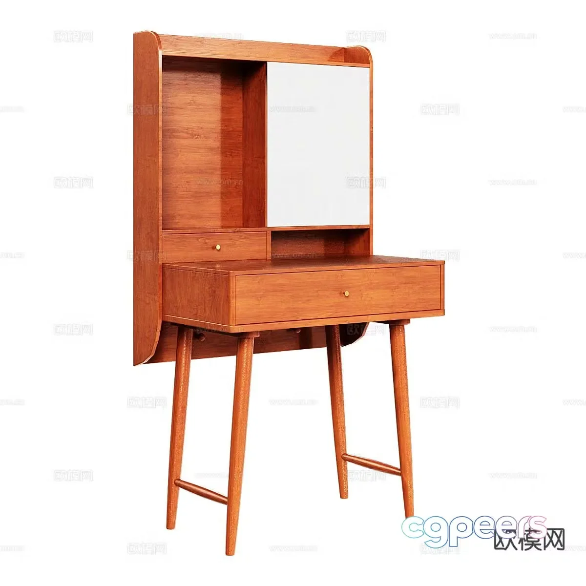 Nordic dressing table dressing table 3d model