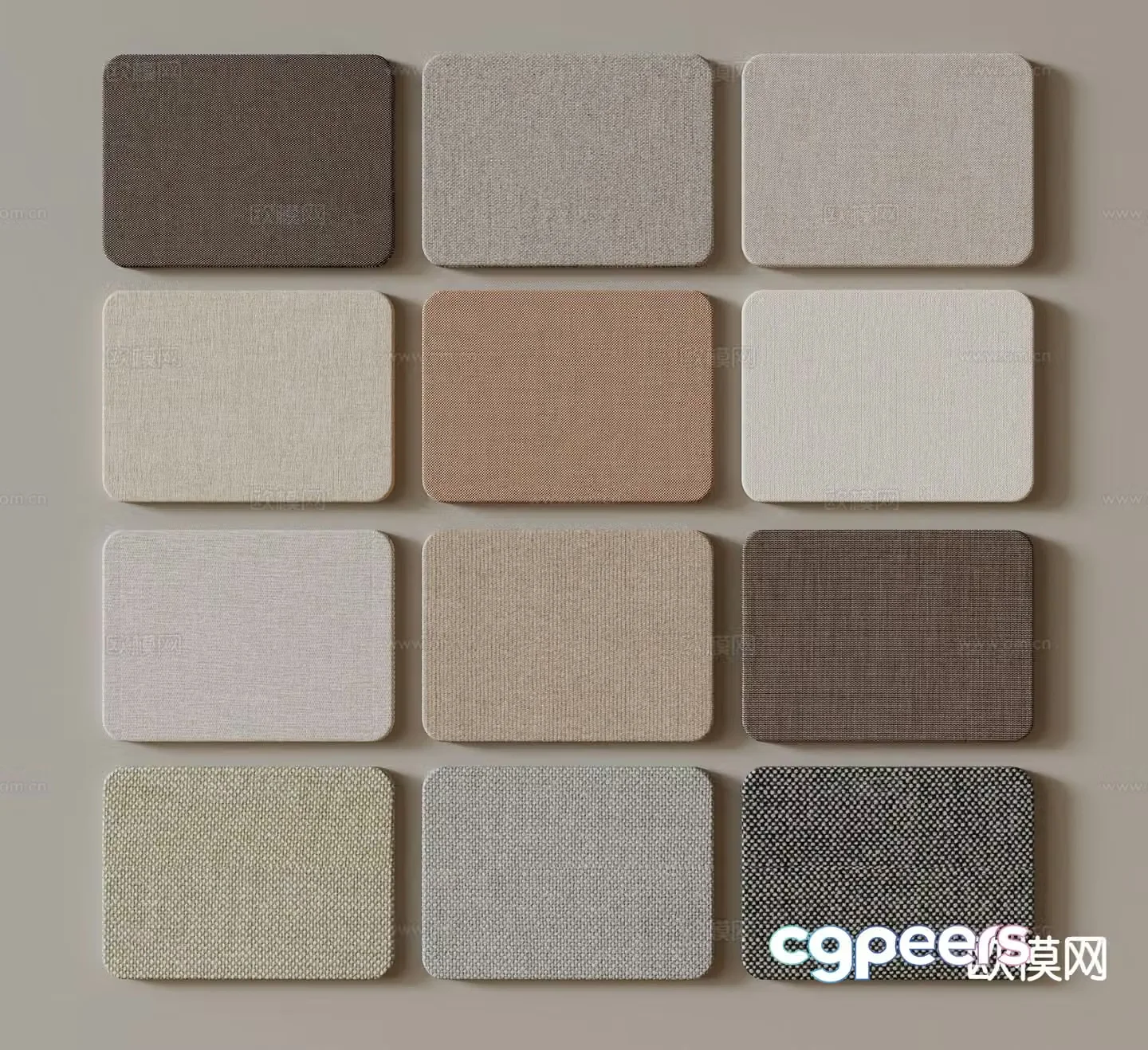Cloth pattern wall panel background wall wall decorative panel fabric wall cloth 3d model