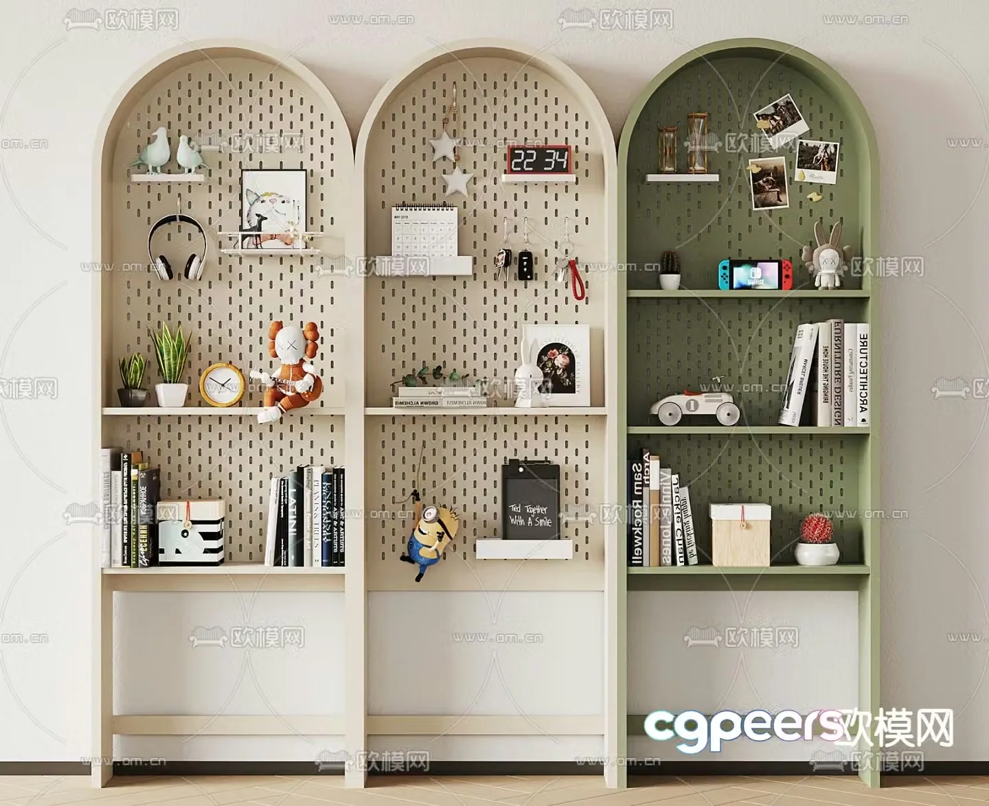 Children’s bookcase decorative cabinet model