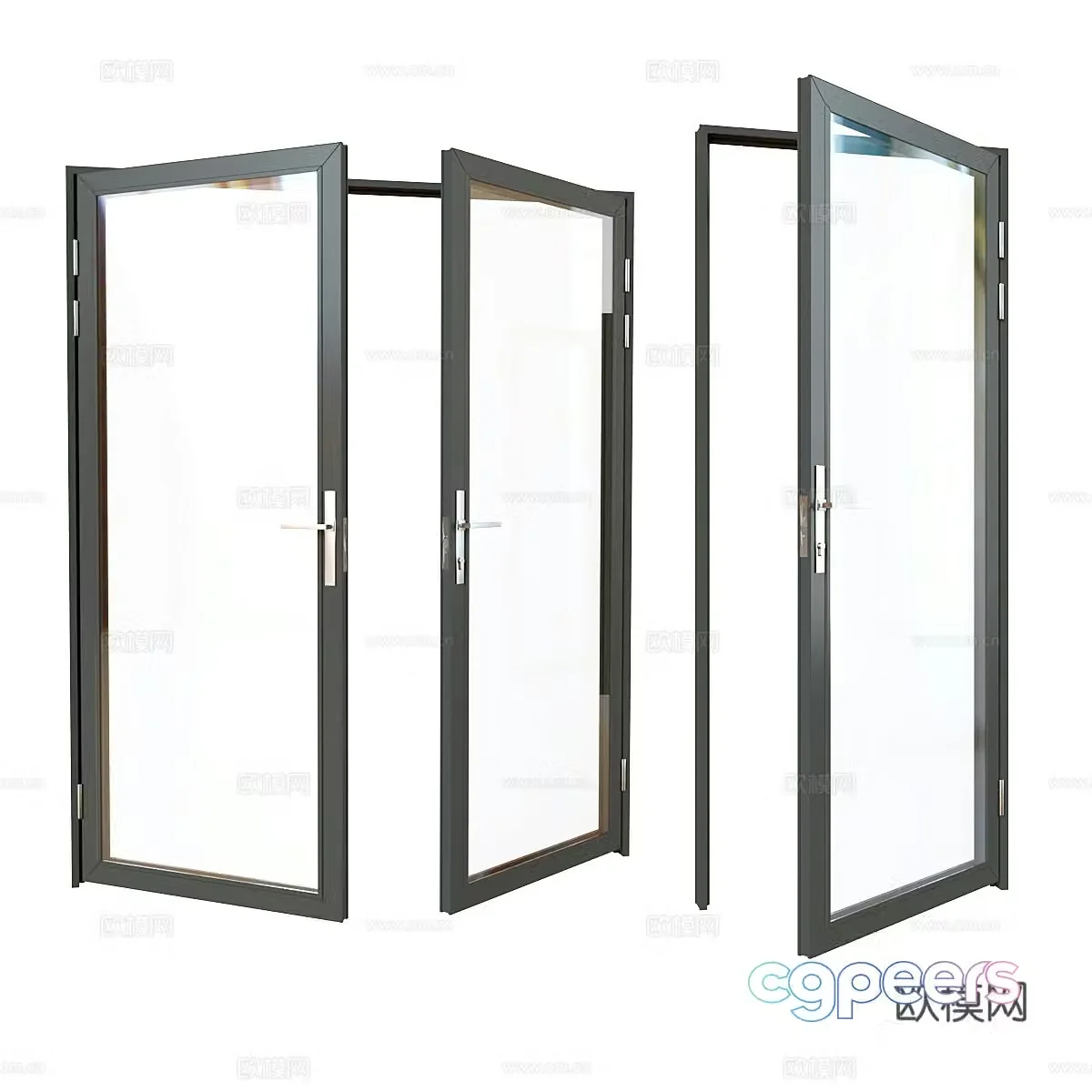 Casement window Narrow frame window 3D model