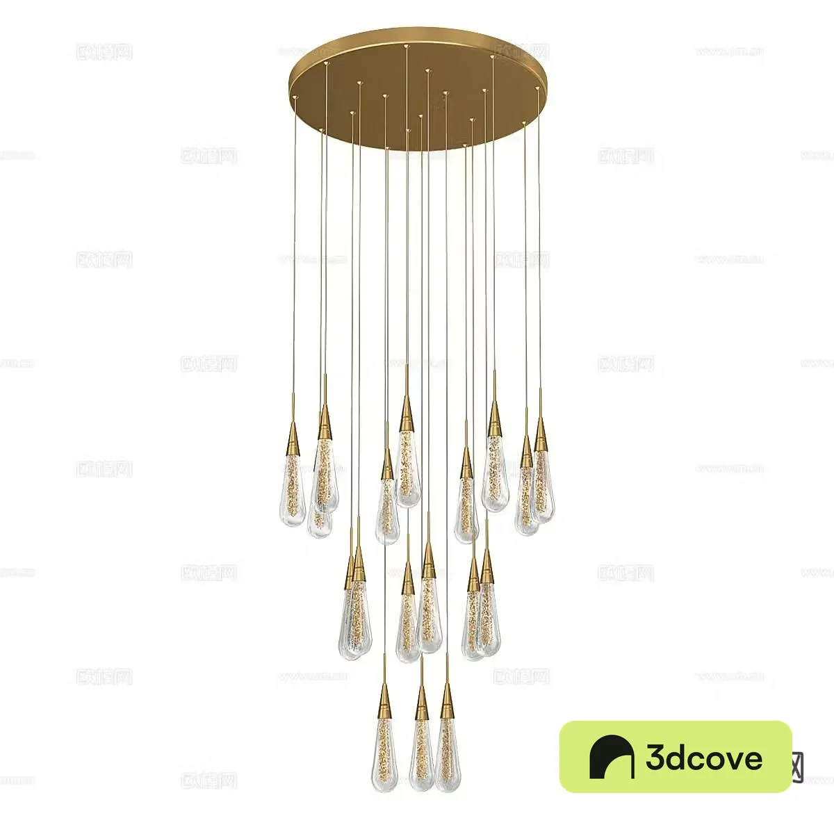 Light luxury chandelier water drop chandelier