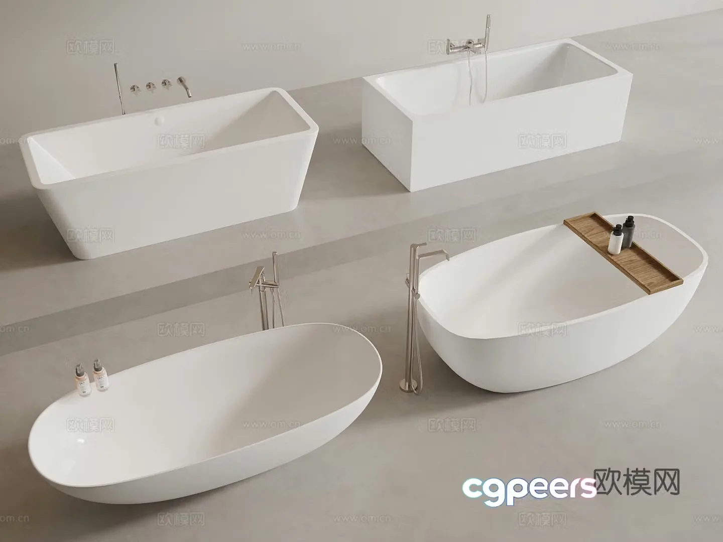 Modern bathtub 3d model