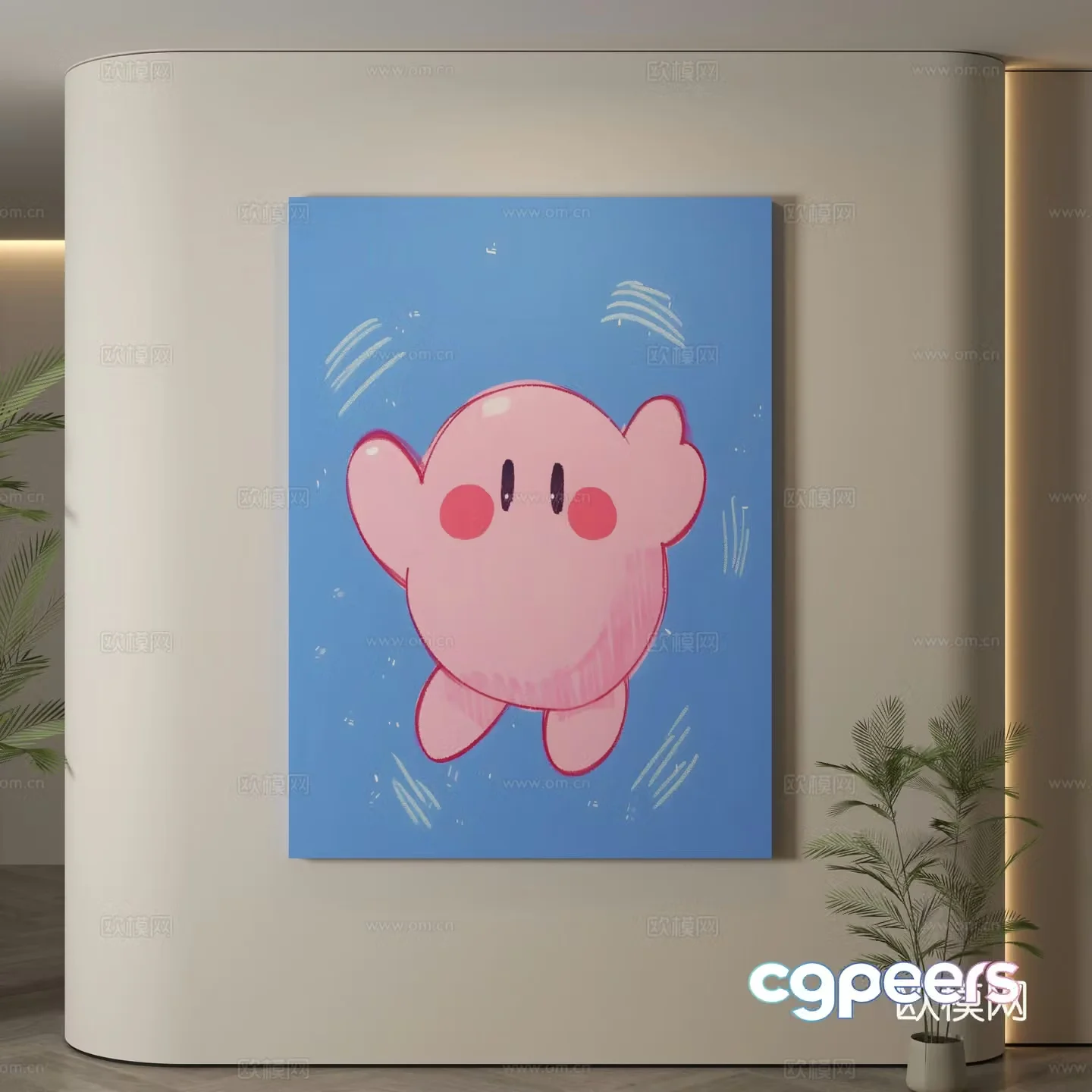Modern hanging paintings Children’s room hanging paintings Children’s room decoration paintings Children’s room cartoon hanging paintings Cartoon decoration 3d model