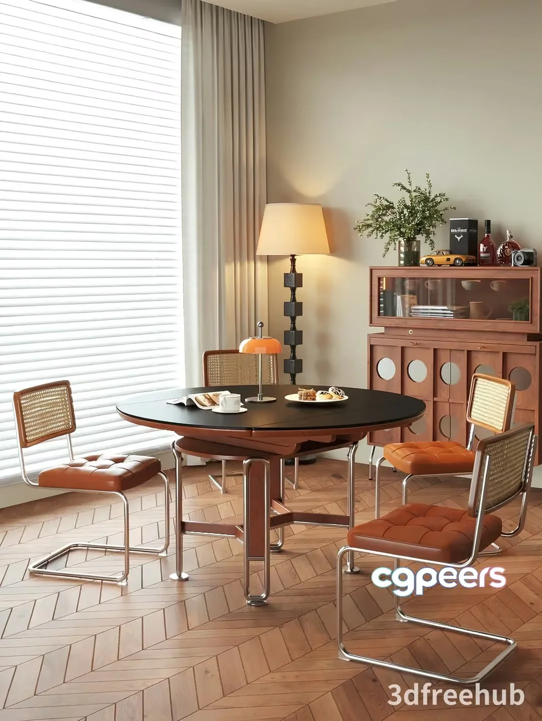 Modern Dining Room 3D Model – 21322 – VRAY Render