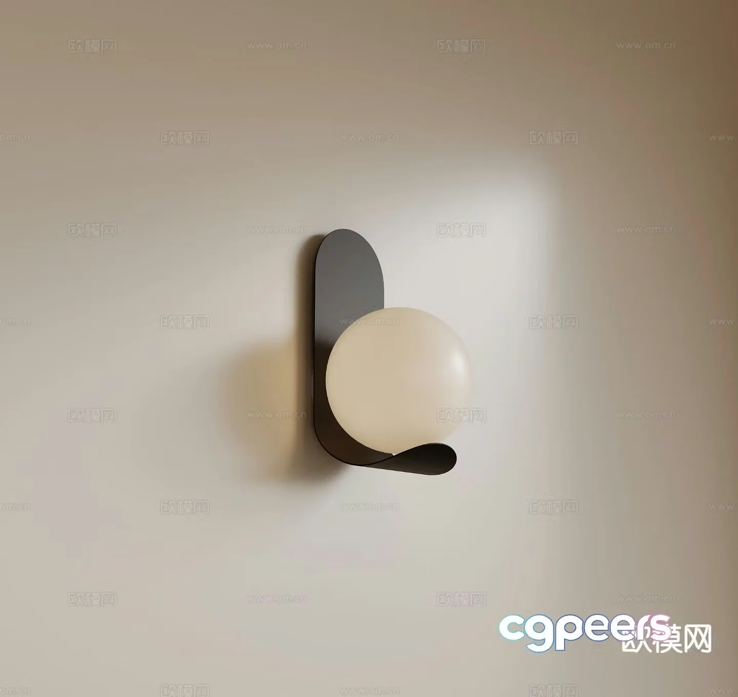 Medieval style wall lamp wrought iron wall lamp 3d model
