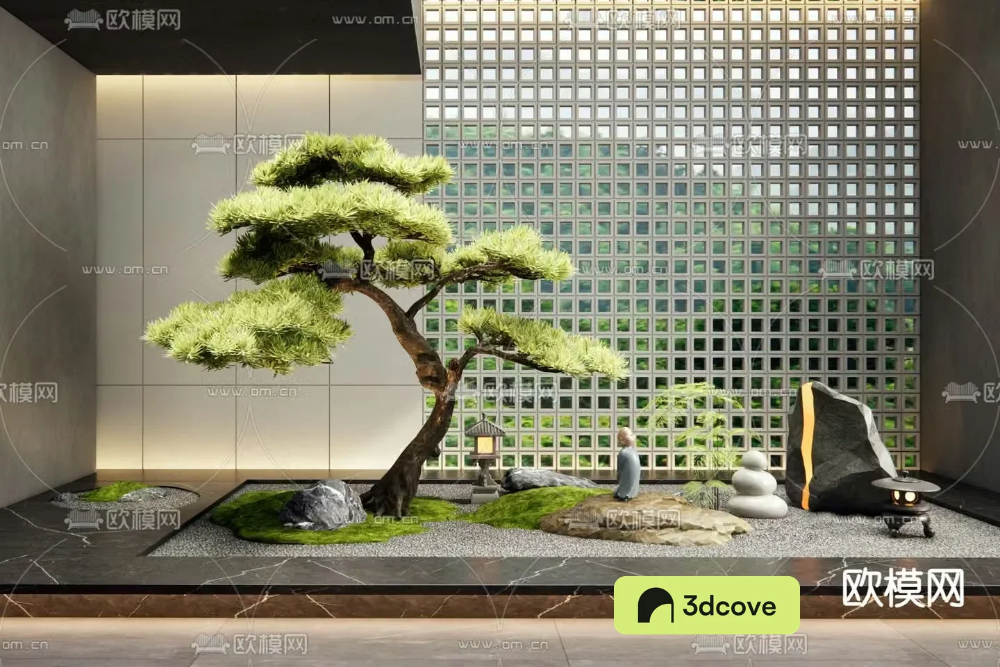 Courtyard landscaping landscape sketch