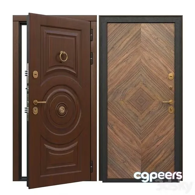 3ds Max Free – Entrance door I-DOORS №2