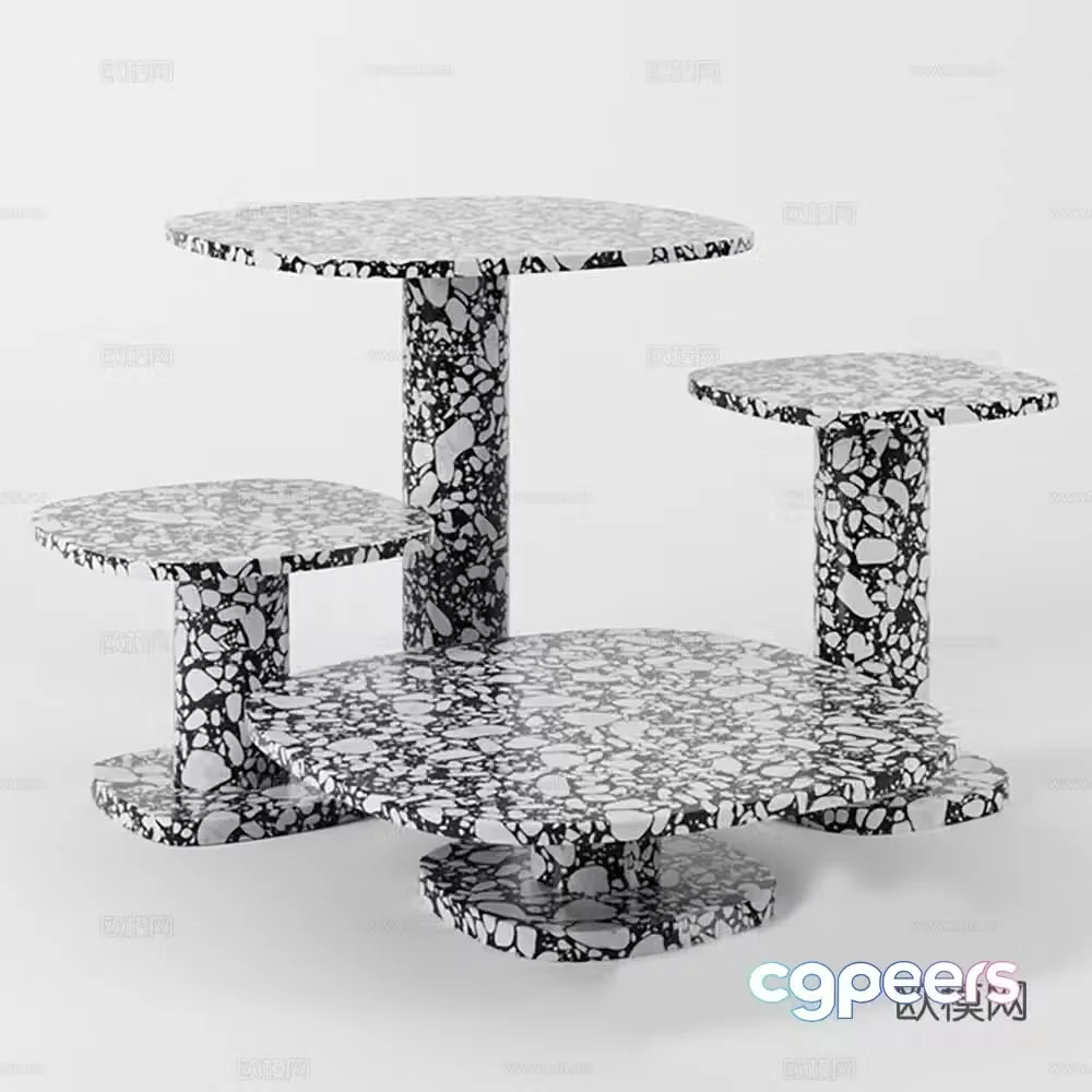 Table table coffee table coffee table combination 3D model