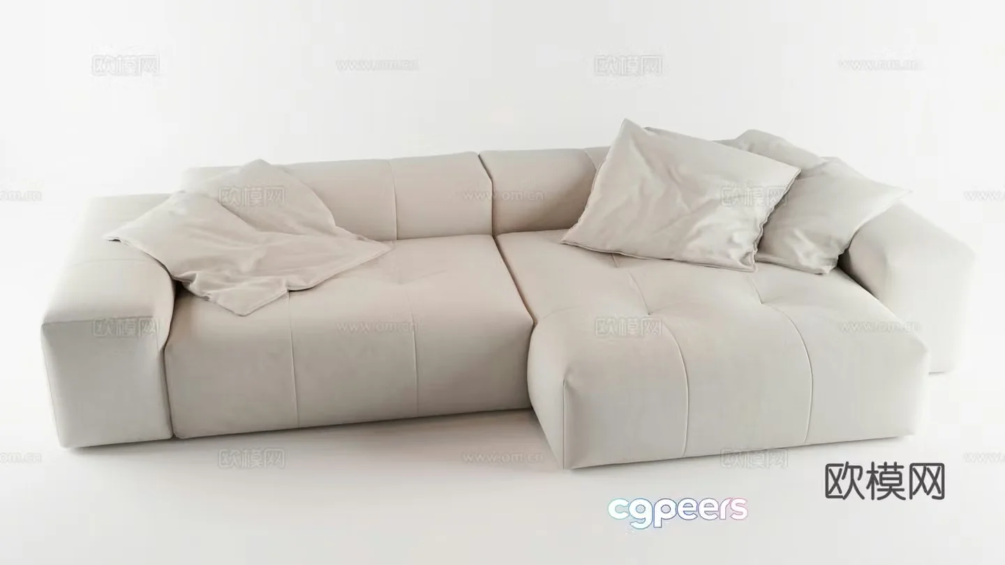 Furniture Sofa Coffee Table Carpet 3D Model