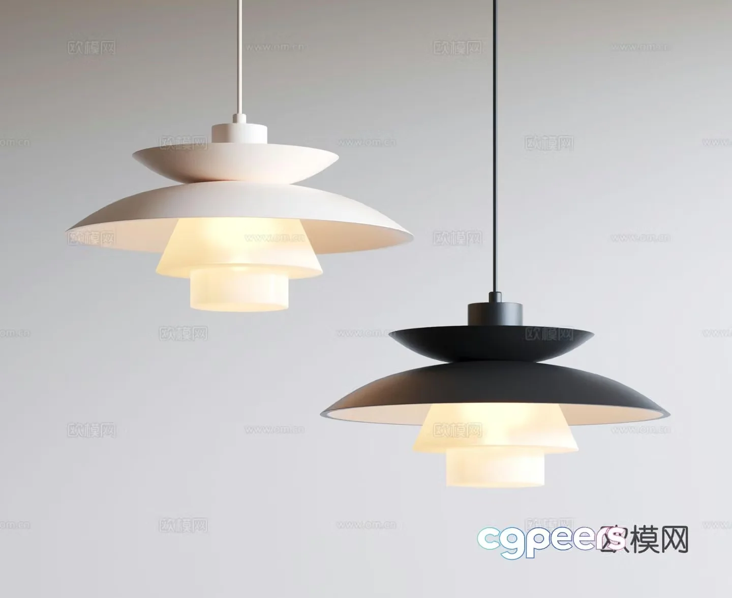 Modern chandelier art chandelier 3d model