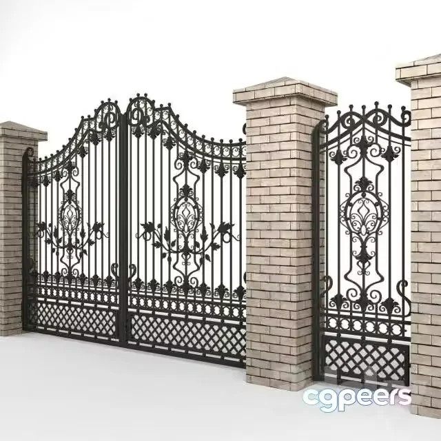 3ds Max Free – Forged Gate 2244