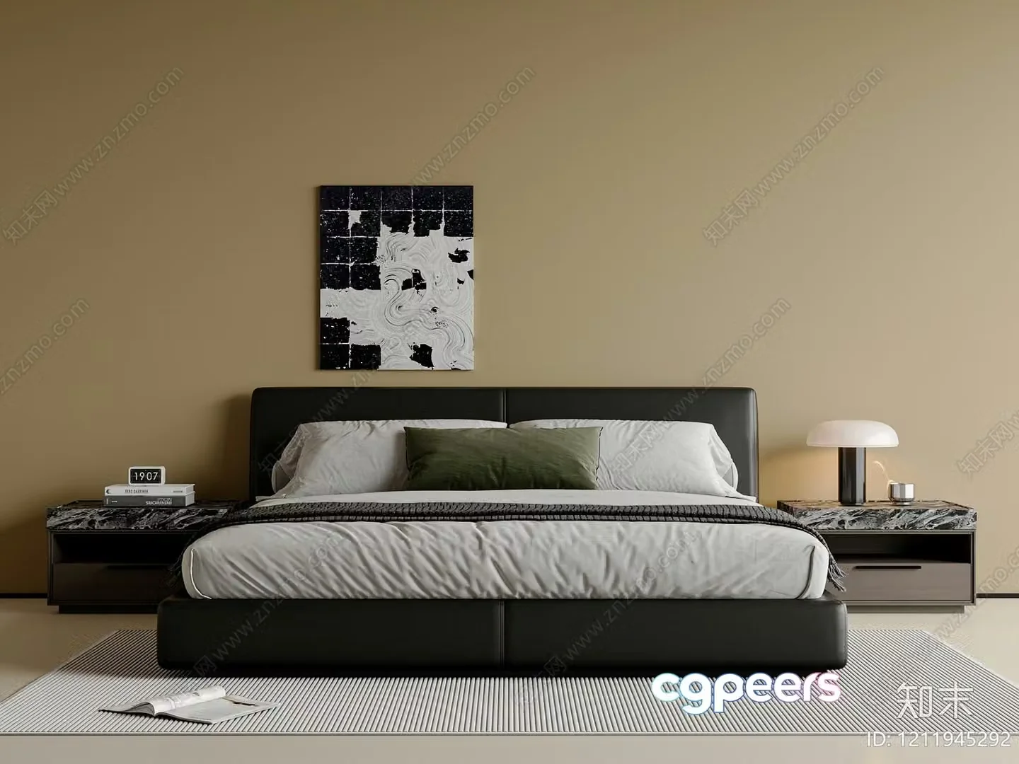 Modern Bedroom 3D Model – 3001 – VRAY Render