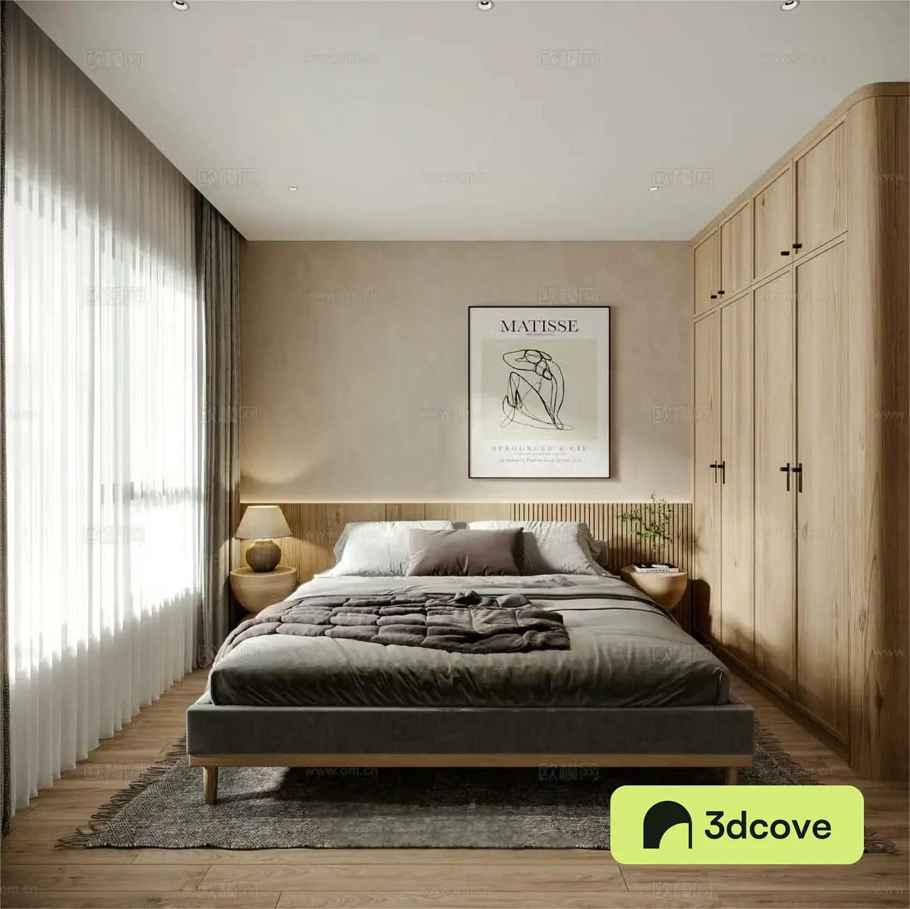 Wasabi Bedroom Second Bedroom Elder Room 3D Model