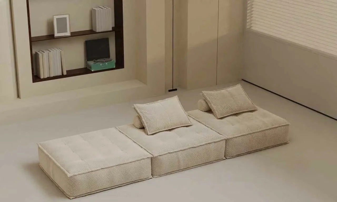Minimalist Beige Seating 3D Model – 1214 – VRAY Render