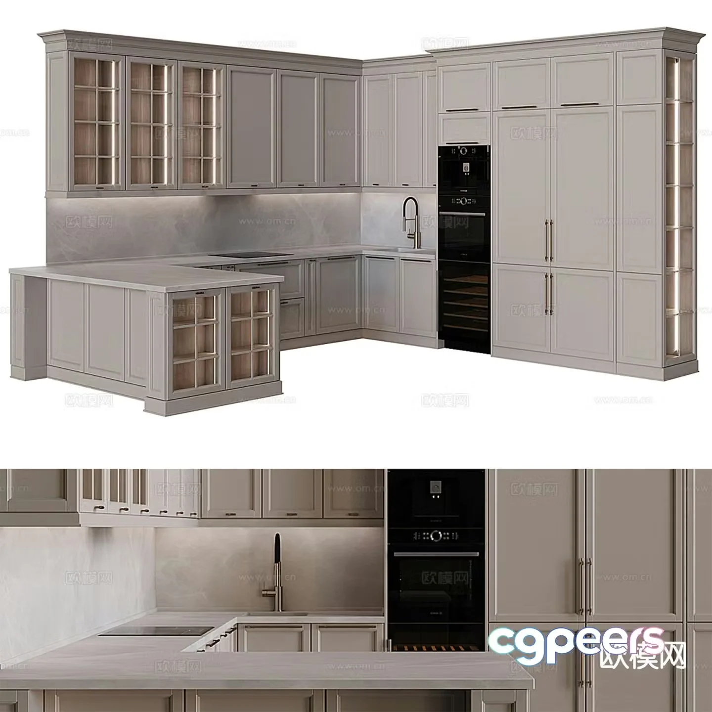 French cabinet 3d model