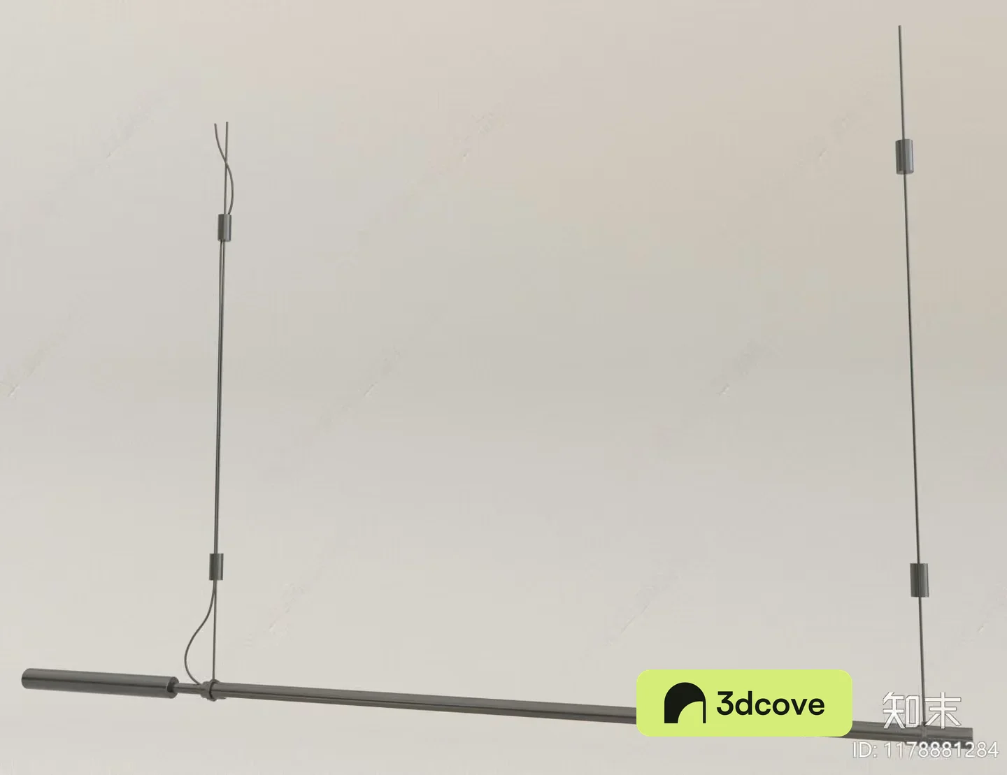A Metal Bar With A Thin Wire
