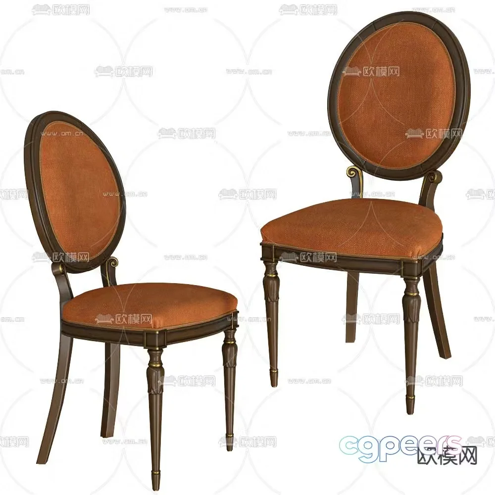 Bellotti Ezio American chair leisure chair 3d model
