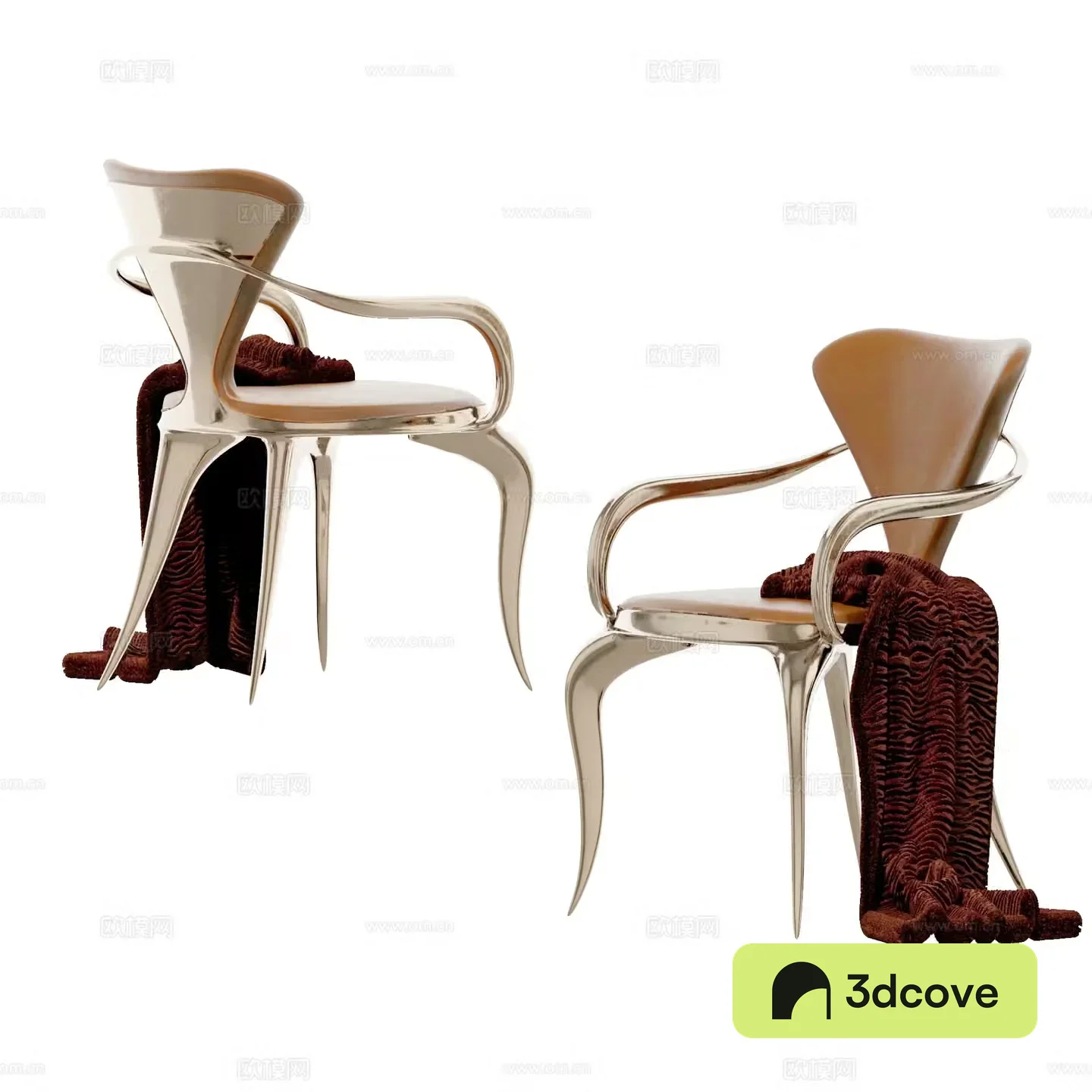 Modern light luxury dining chair